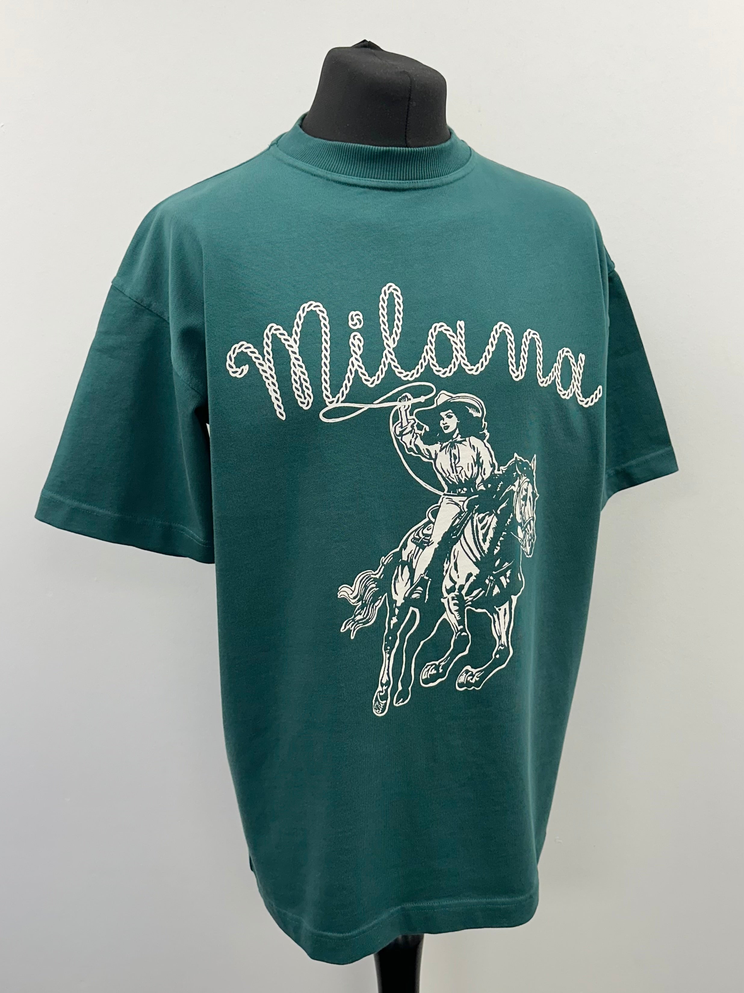 Pine Green Cowgirl Heavyweight T-shirt.