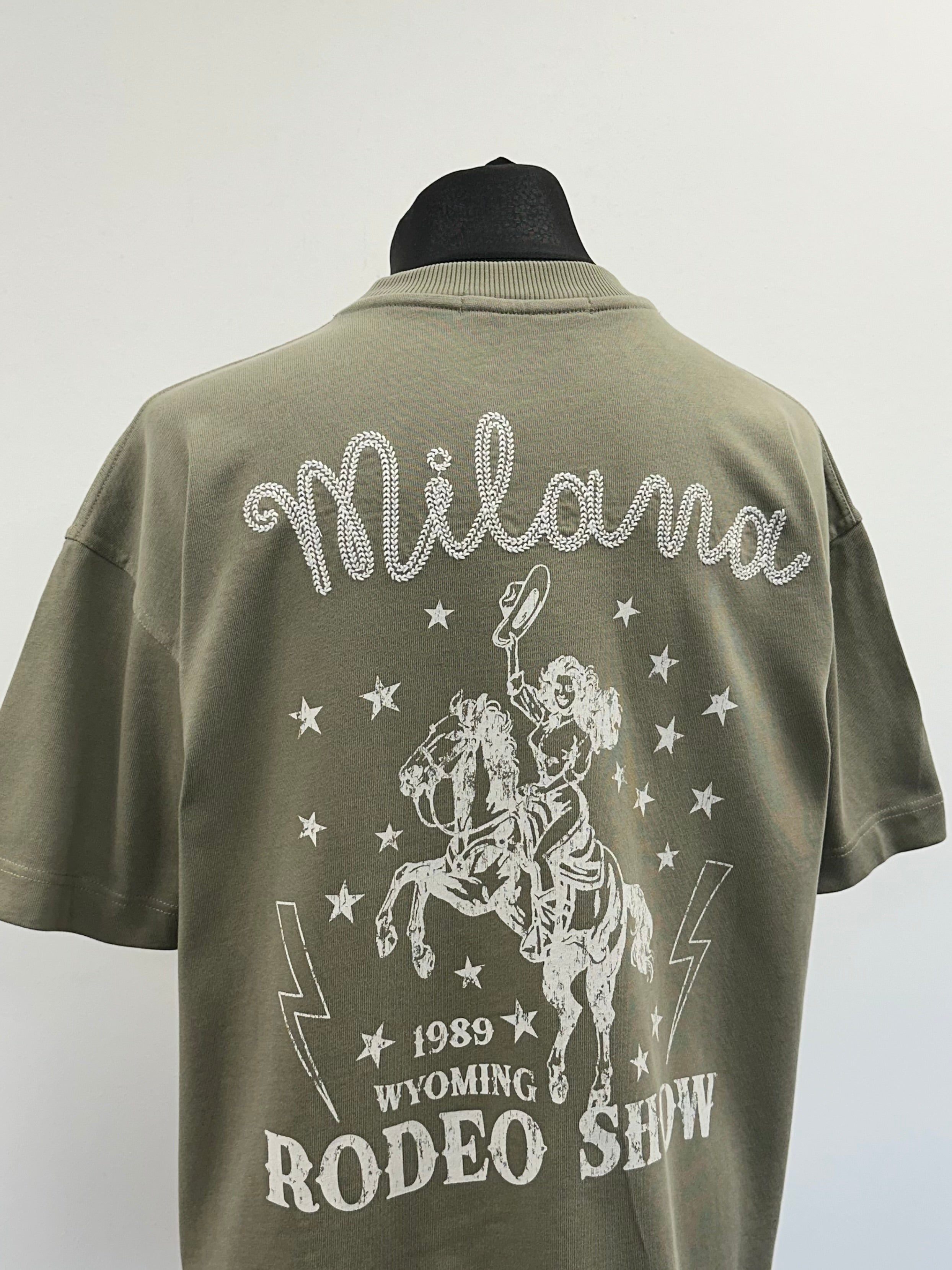 Cool Khaki Rodeo Show Heavyweight T-shirt.