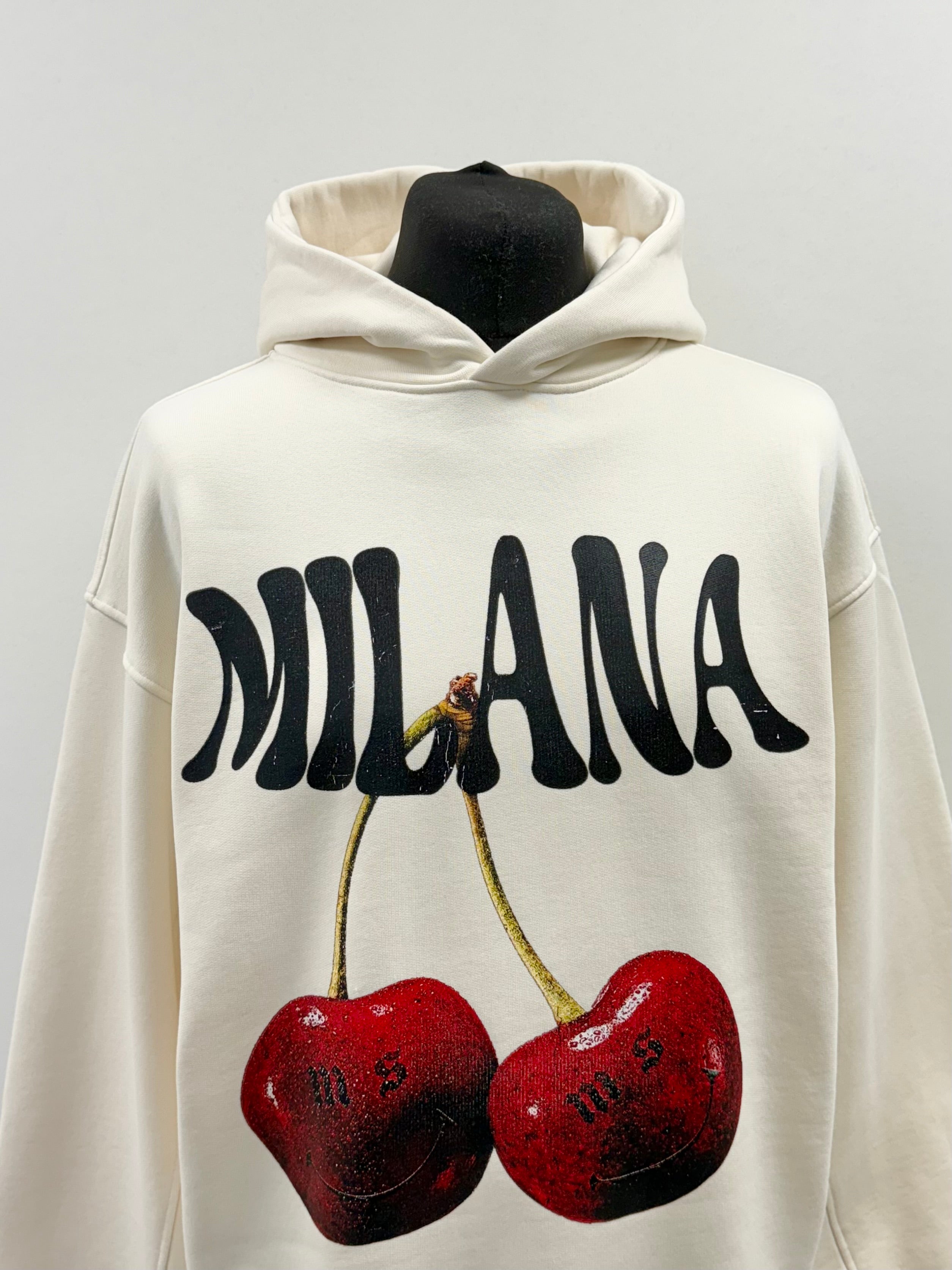 Cream Cherry Heavyweight Hoodie.