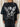 Black Lace Stenciled Cherub Heavyweight Long Sleeve.