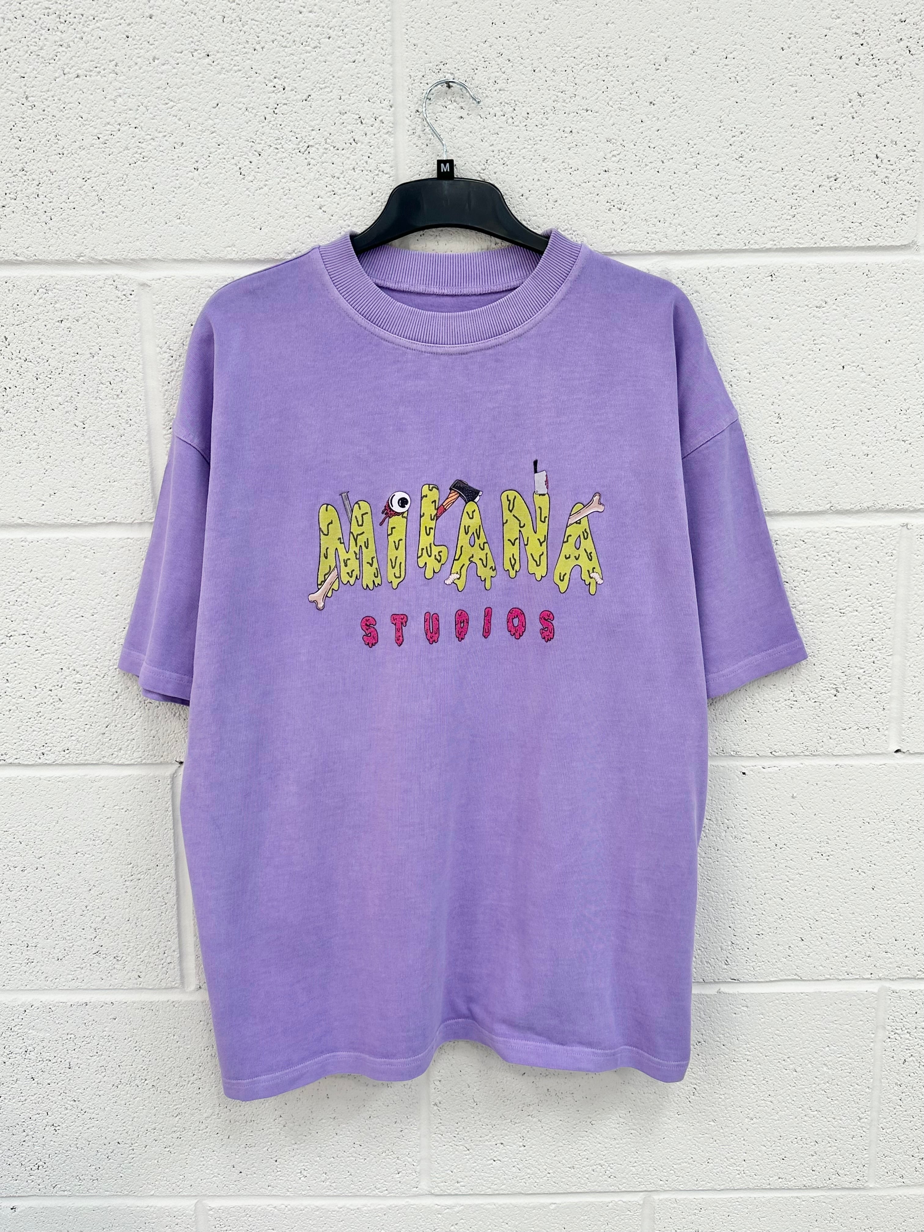 #I5 Washed Purple Graphic Heavyweight T-shirt.