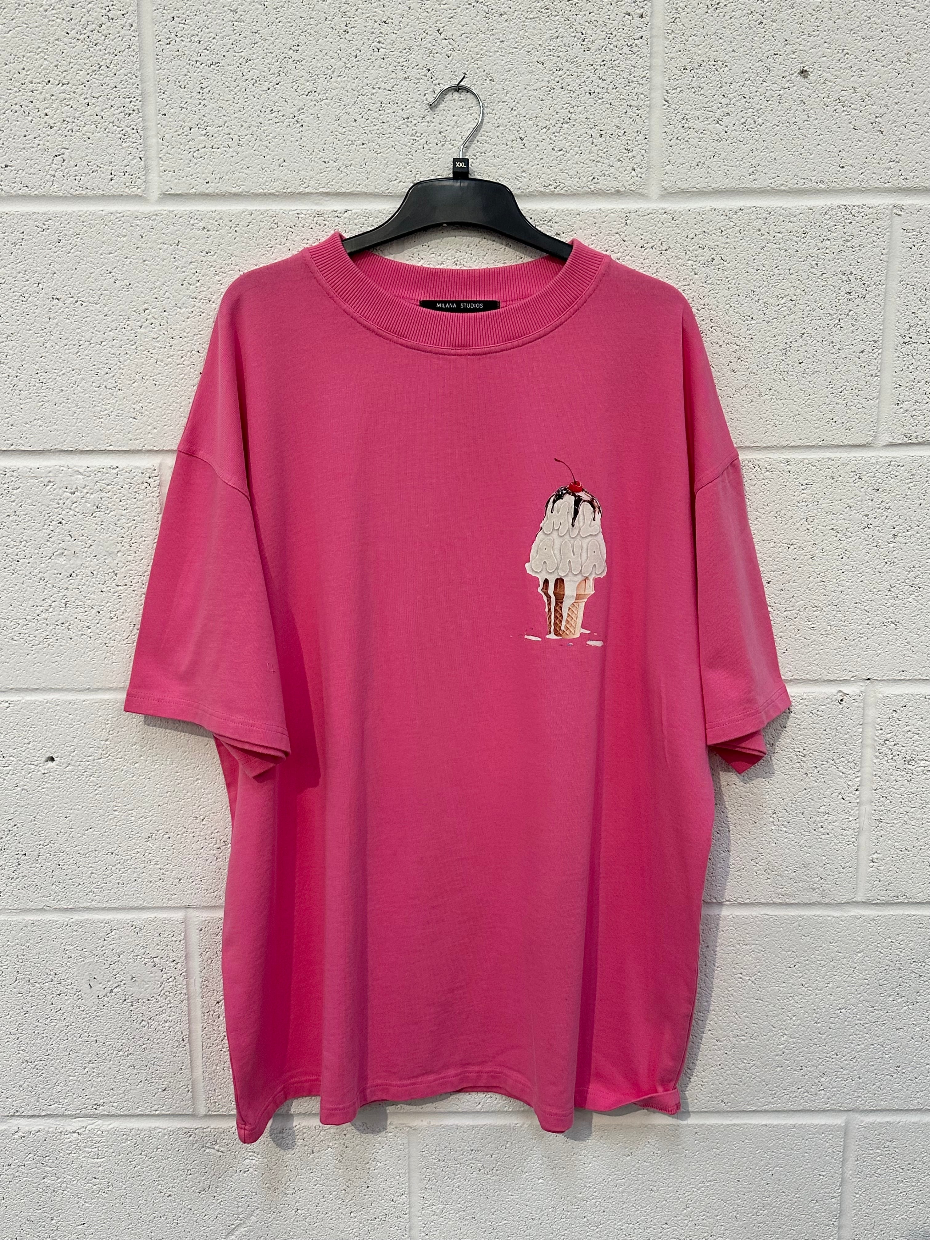 #CC72 Pink Ice Cream Heavyweight T-shirt.