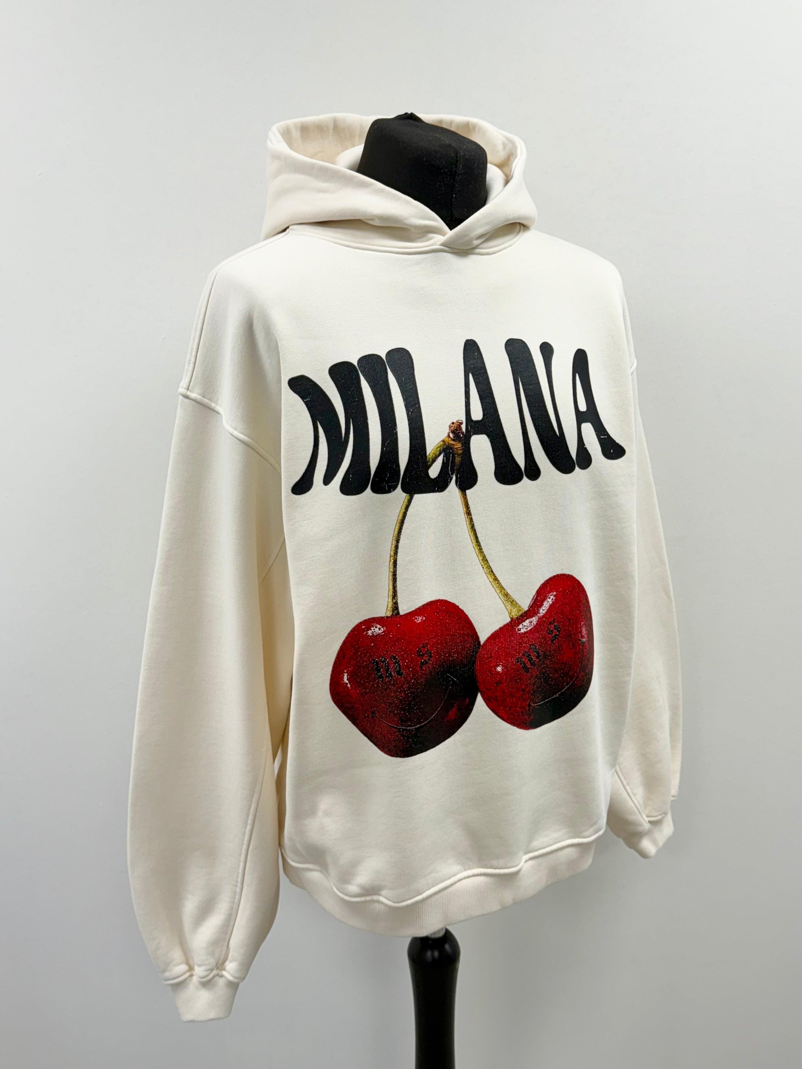 Cream Cherry Heavyweight Hoodie.