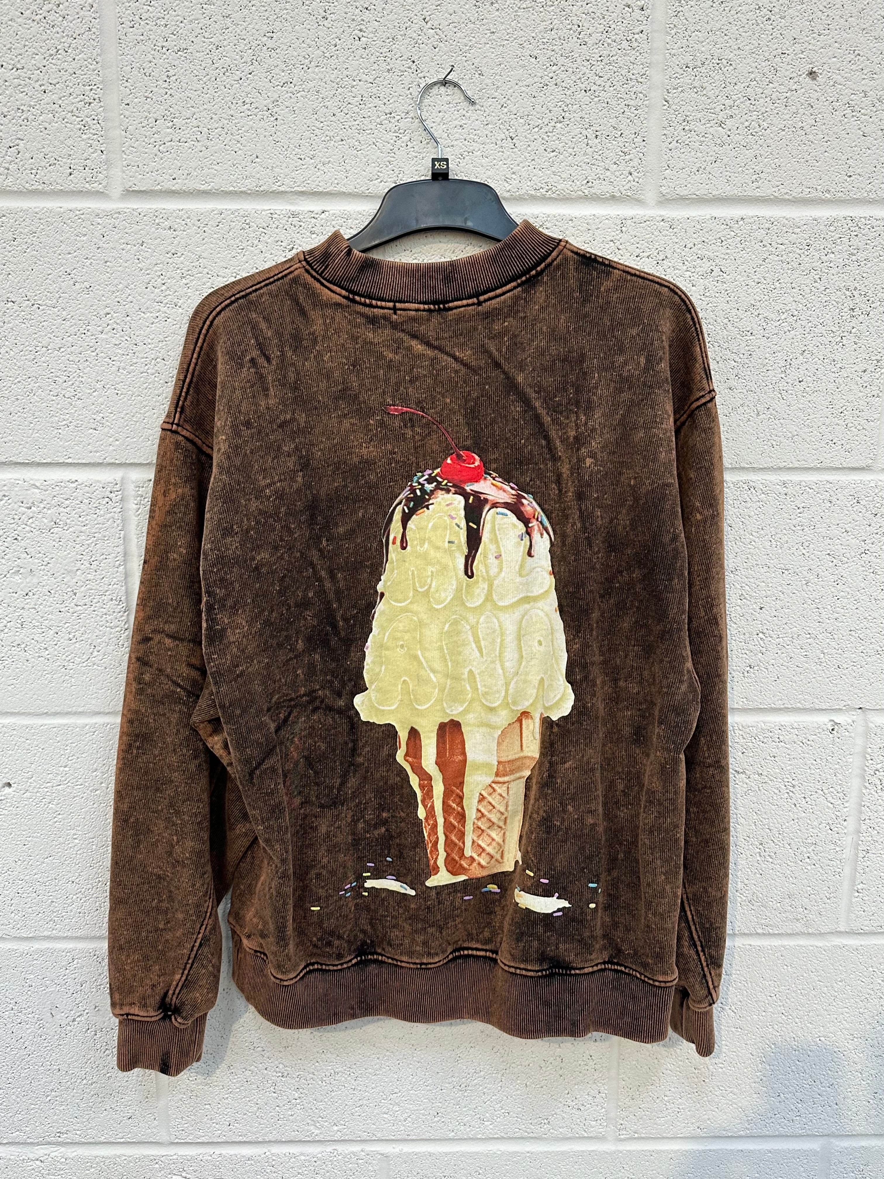 #BB23 Burn Out Ice Cream Heavyweight Sweatshirt.