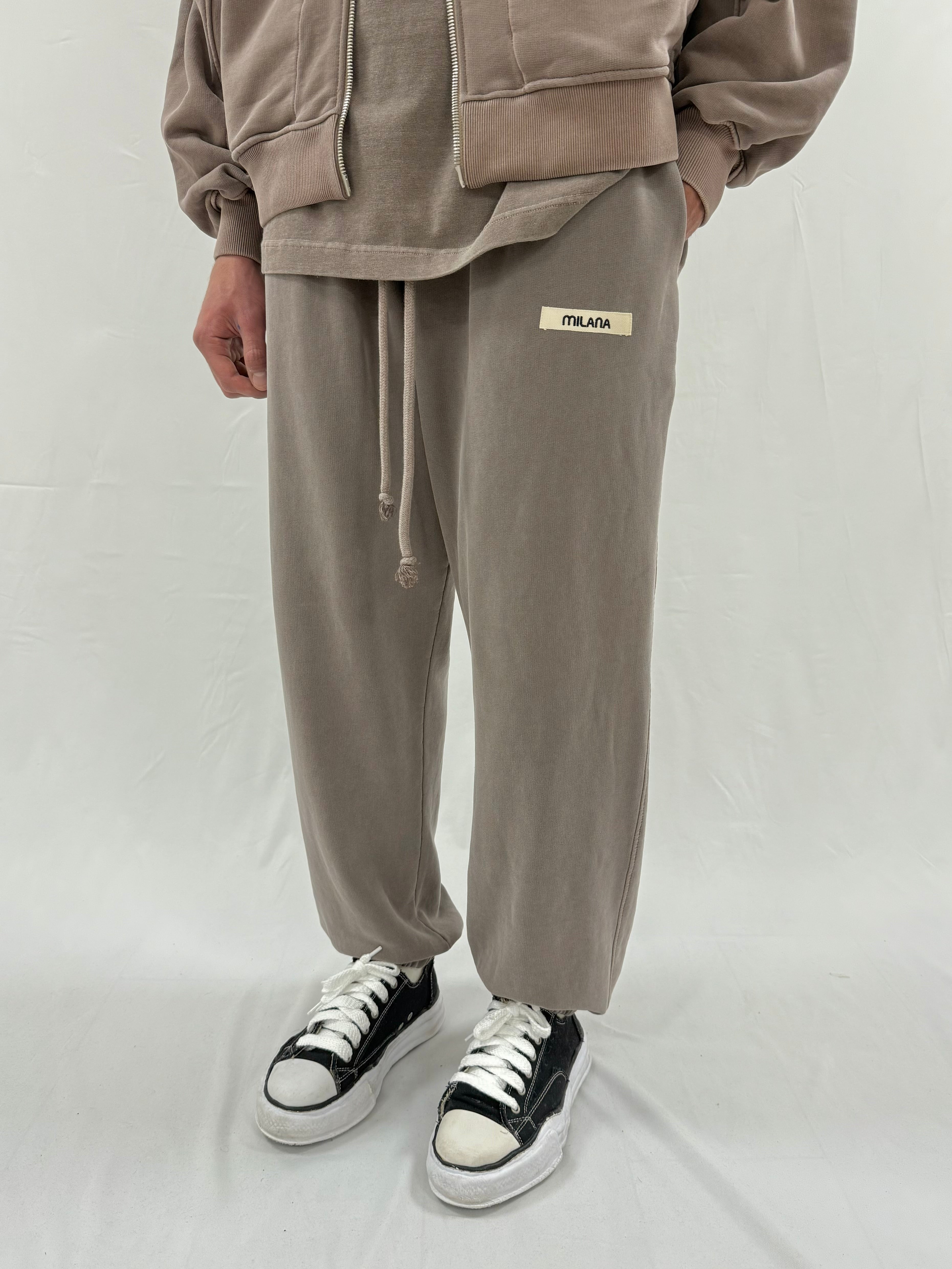 Washed Brown Core Cuff Sweatpants.