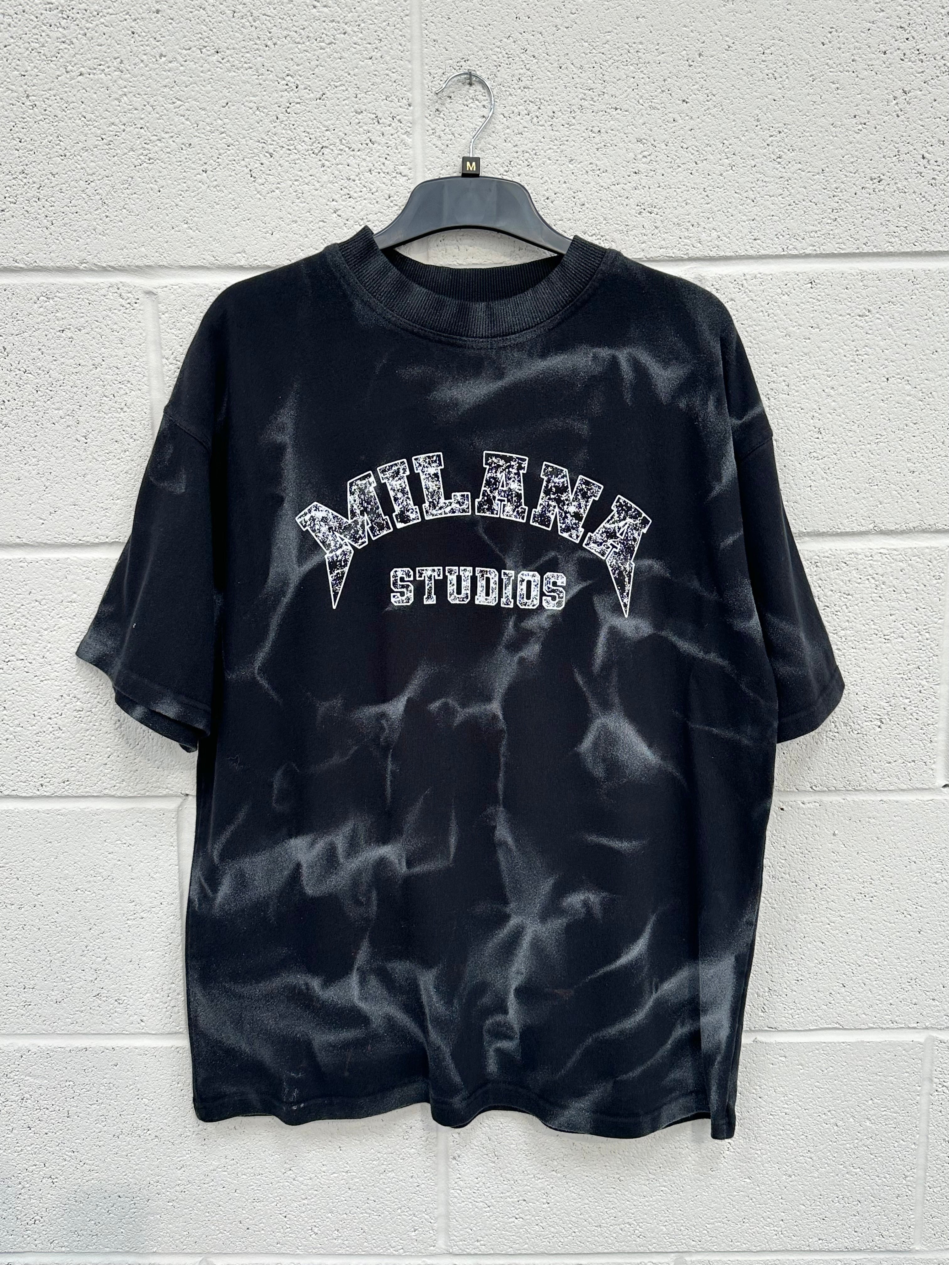 #L2 Black Arch Spray Out Heavyweight T-shirt.