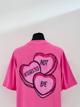 Load image into Gallery viewer, Hot Pink Heavyweight Hearts T-shirt.