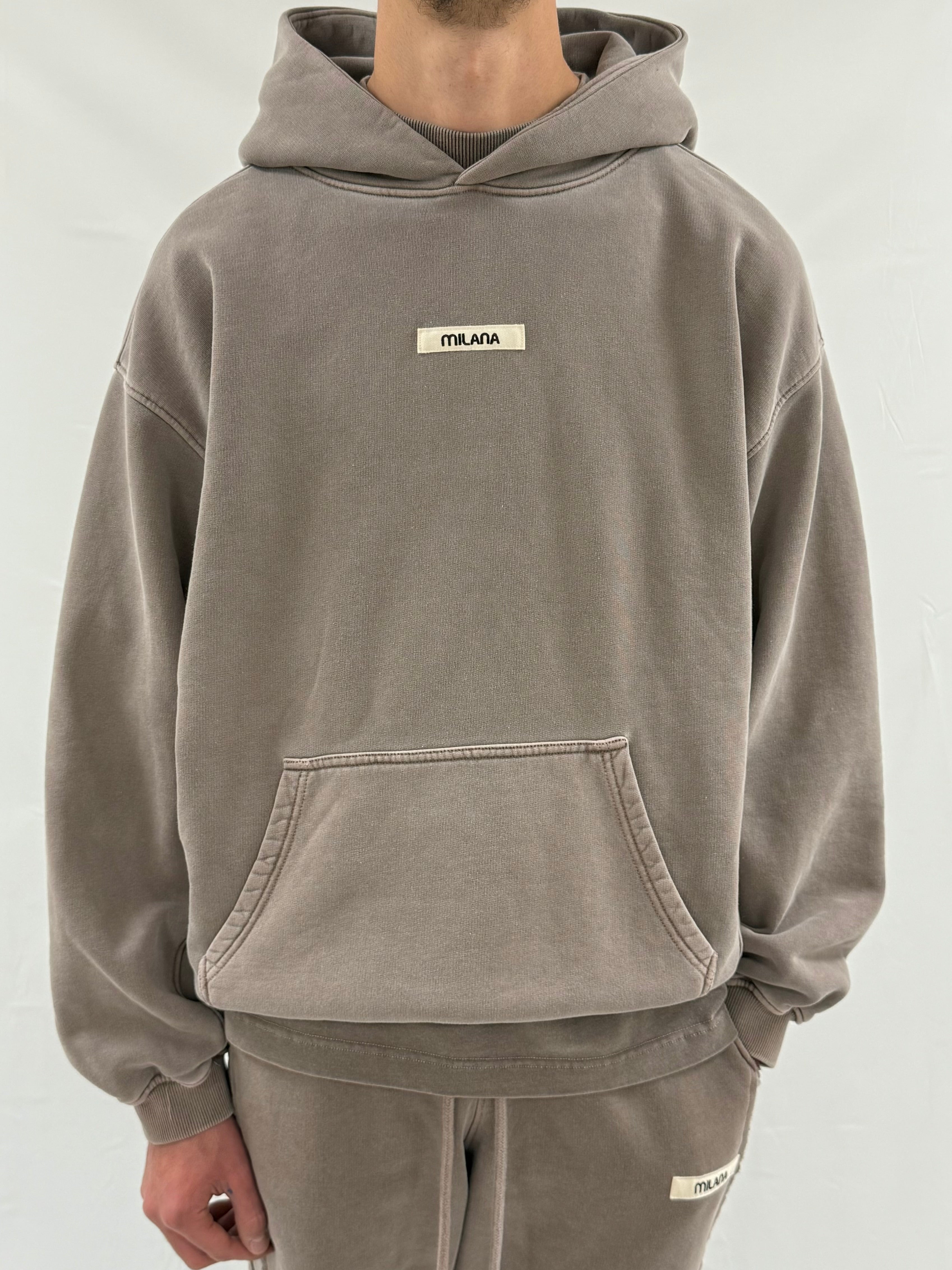 Washed Brown Core Heavyweight Hoodie.