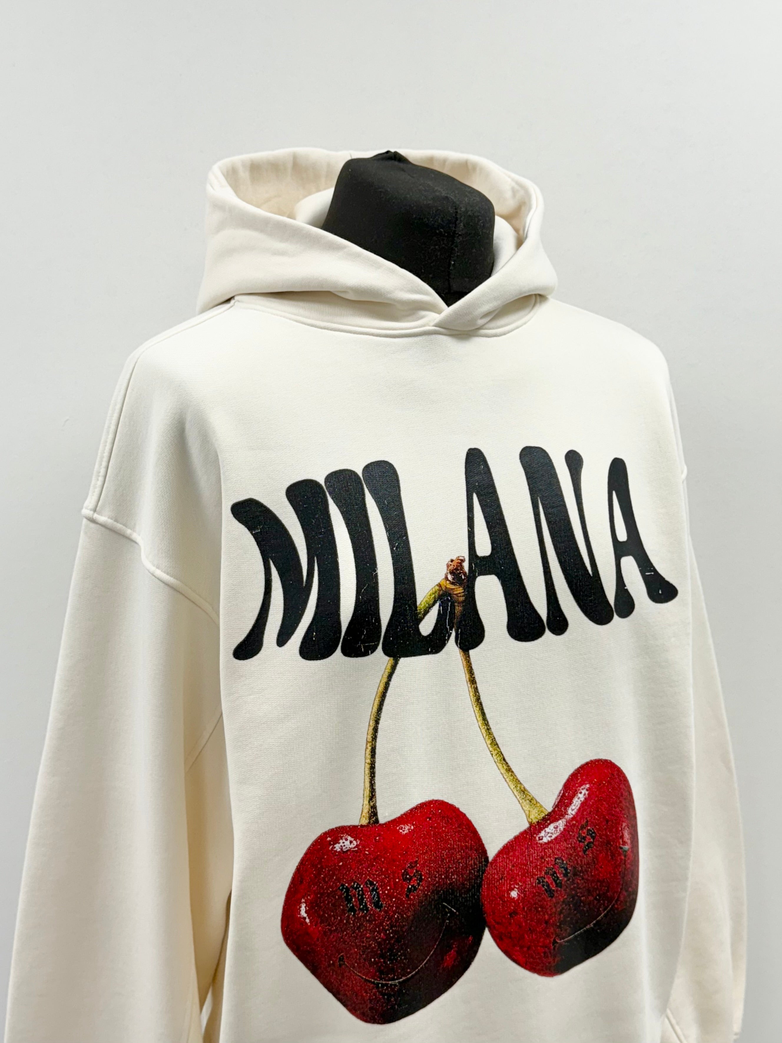 Cream Cherry Heavyweight Hoodie.