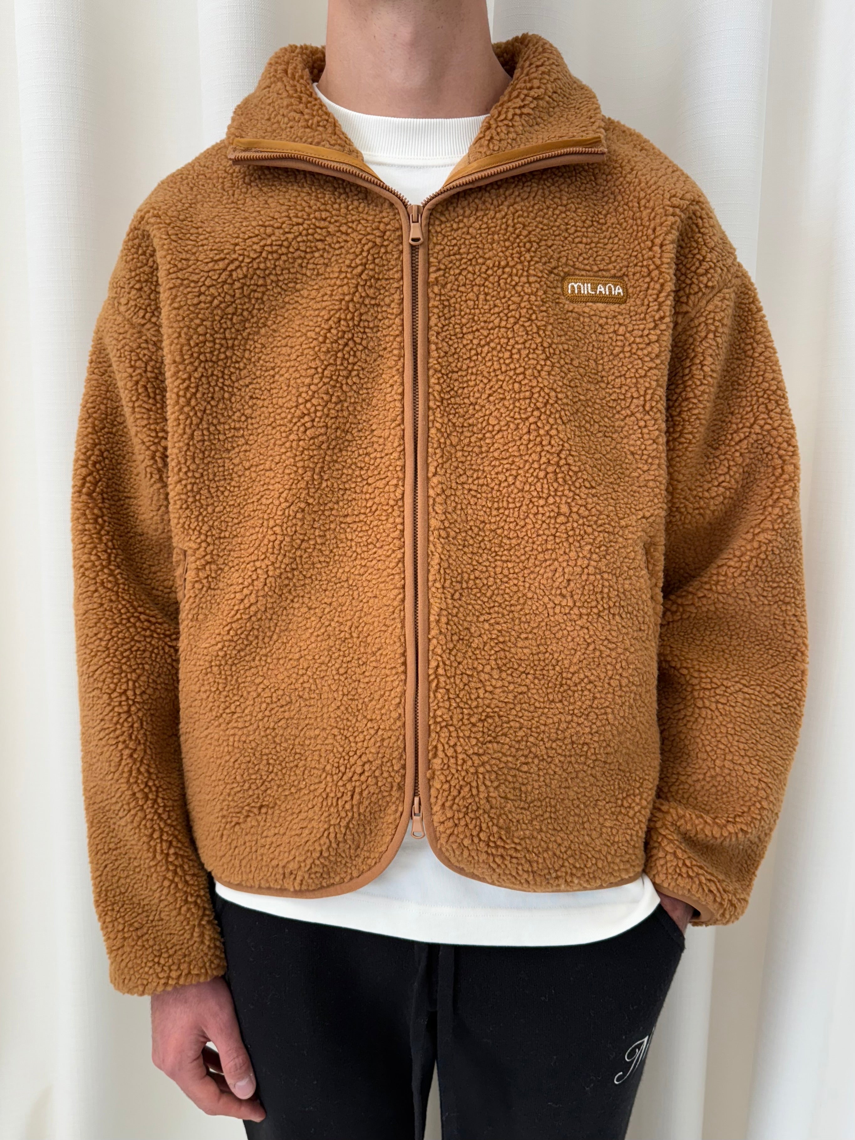 Ginger Bread Heavyweight Milana Zip Fleece.