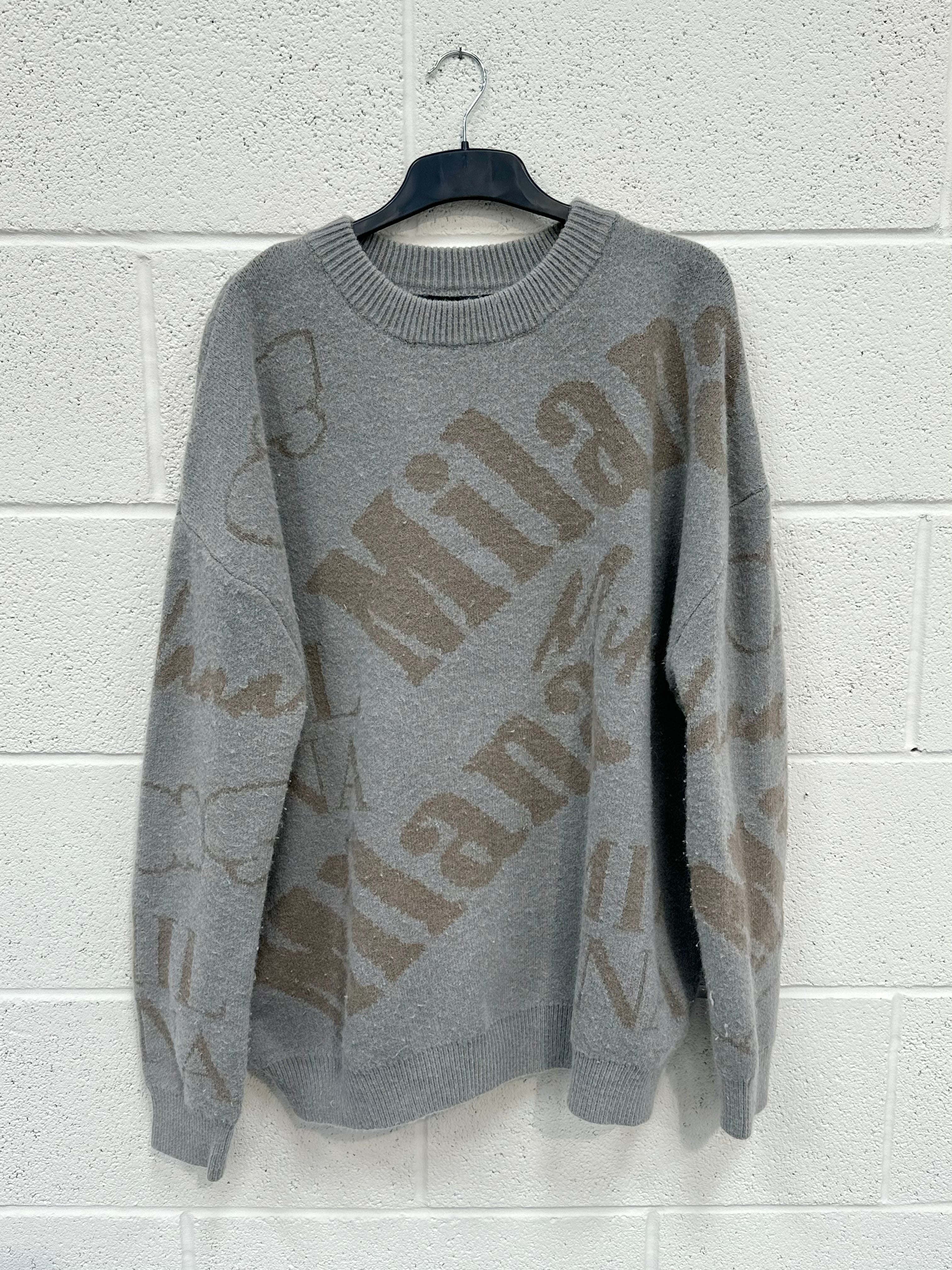 #N21 Washed Grey All Over Knit.