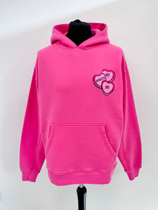 Champion neon 2025 pink hoodie