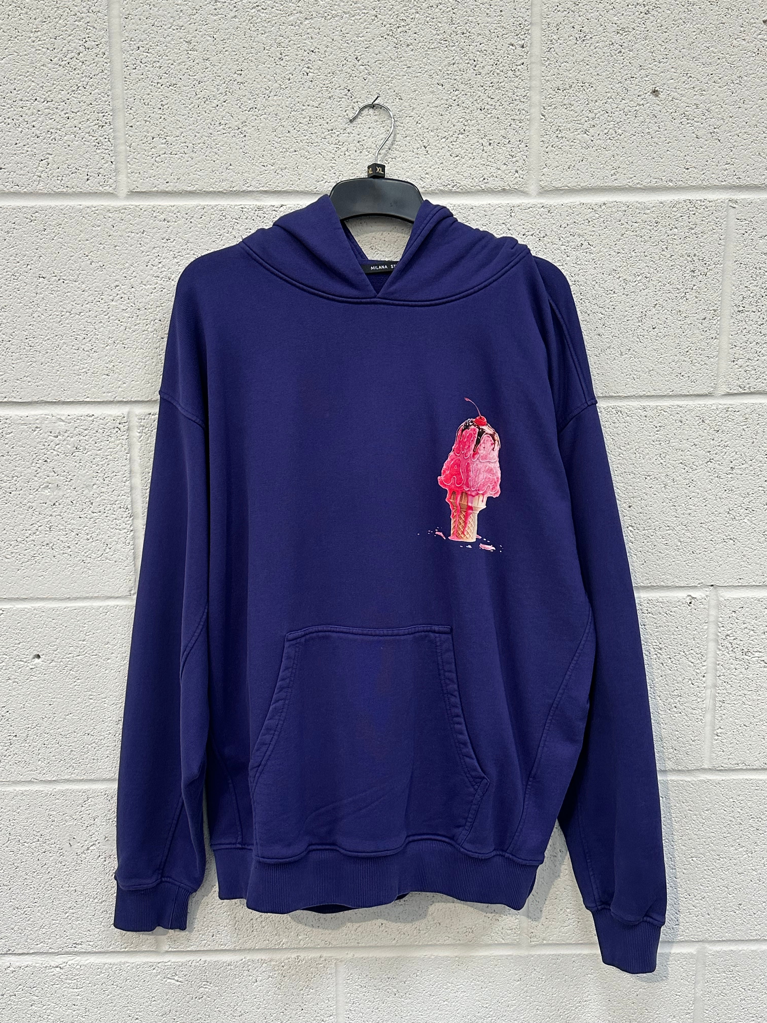 #CC53 Washed Purple Ice Cream Heavyweight Hoodie.