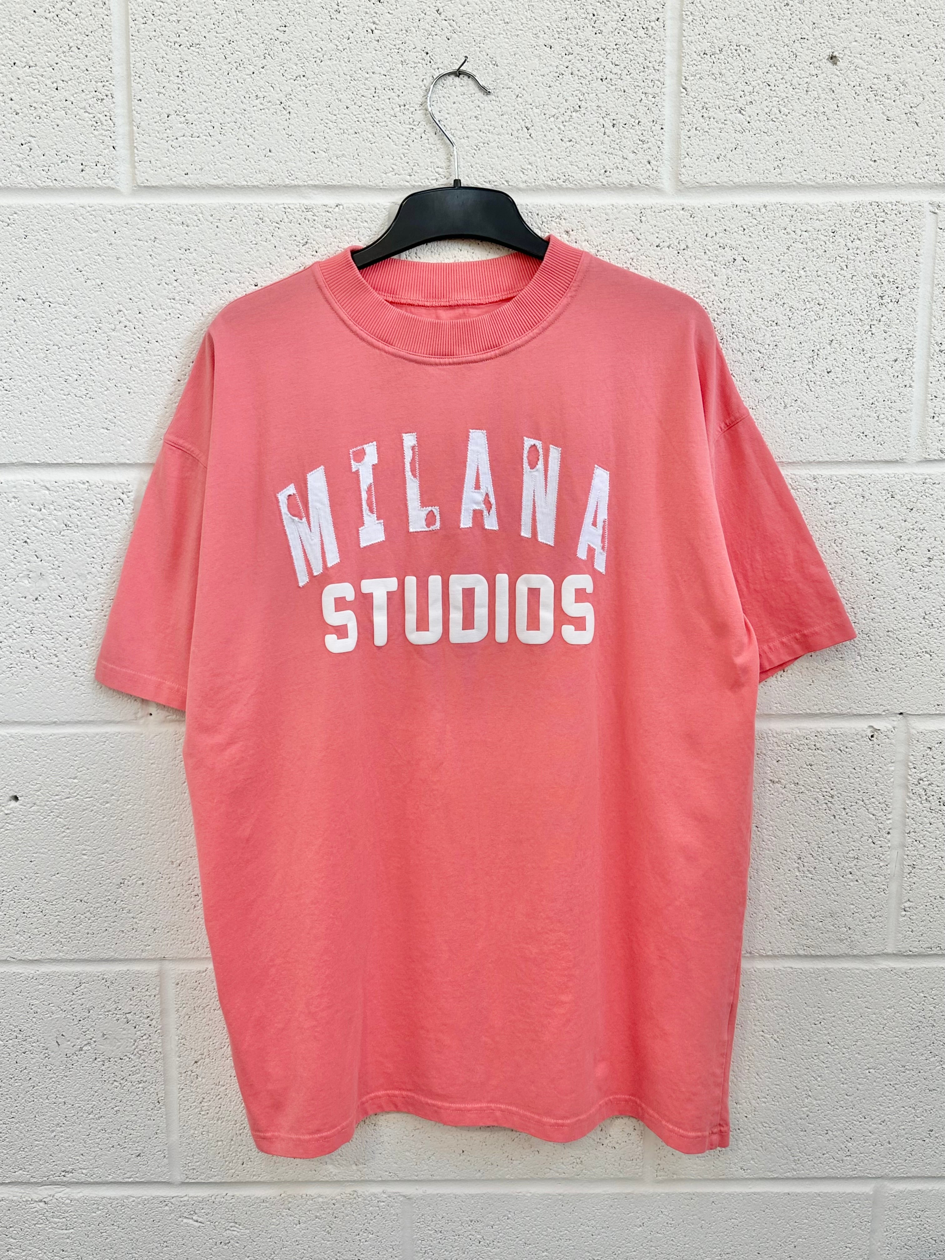 #BB32 Washed Coral Logo Lightweight T-shirt.