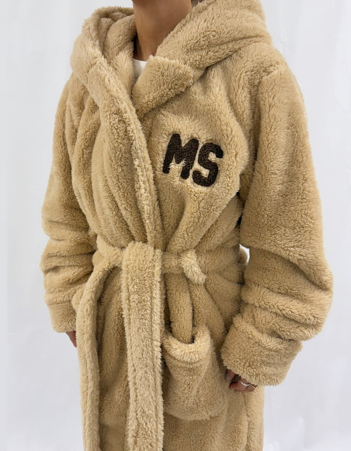 Beige Milana Dressing Gown.