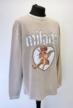 Load image into Gallery viewer, Washed Taupe Waffle Heavyweight Cherub Long Sleeve.