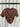 #JJ32 Brown Acid Wash Tie Knot Tee.