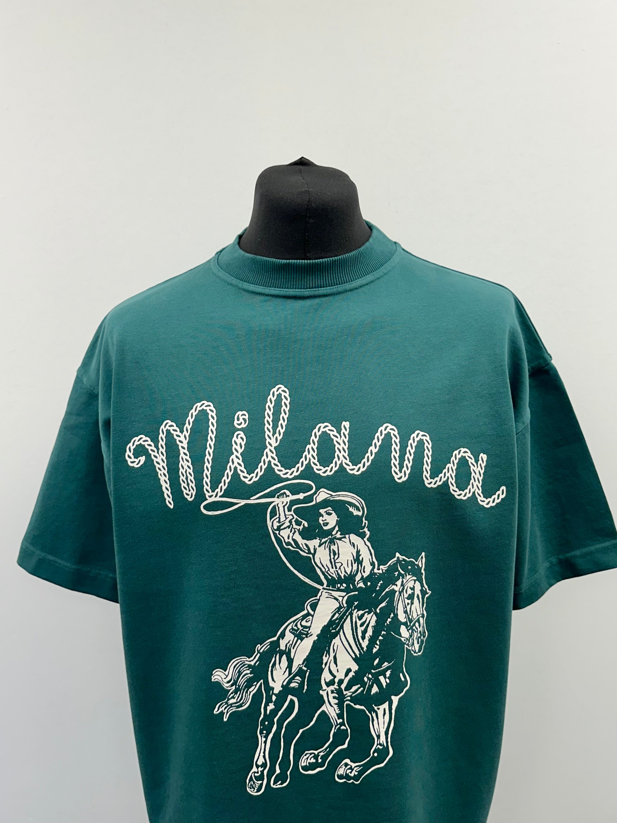 Pine Green Cowgirl Heavyweight T-shirt.