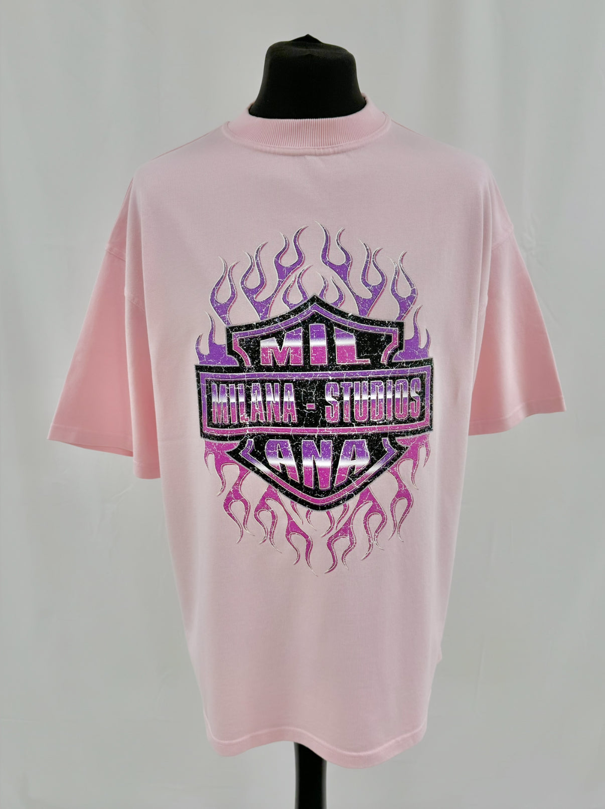 Pink Harley Heavyweight T-shirt.