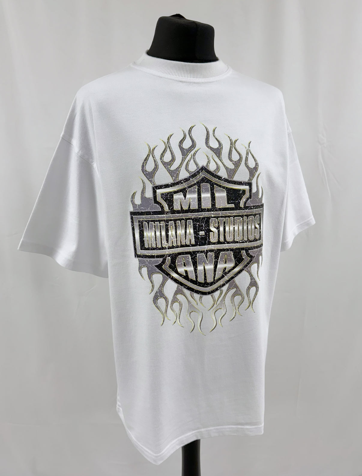 White Harley Heavyweight T-shirt.