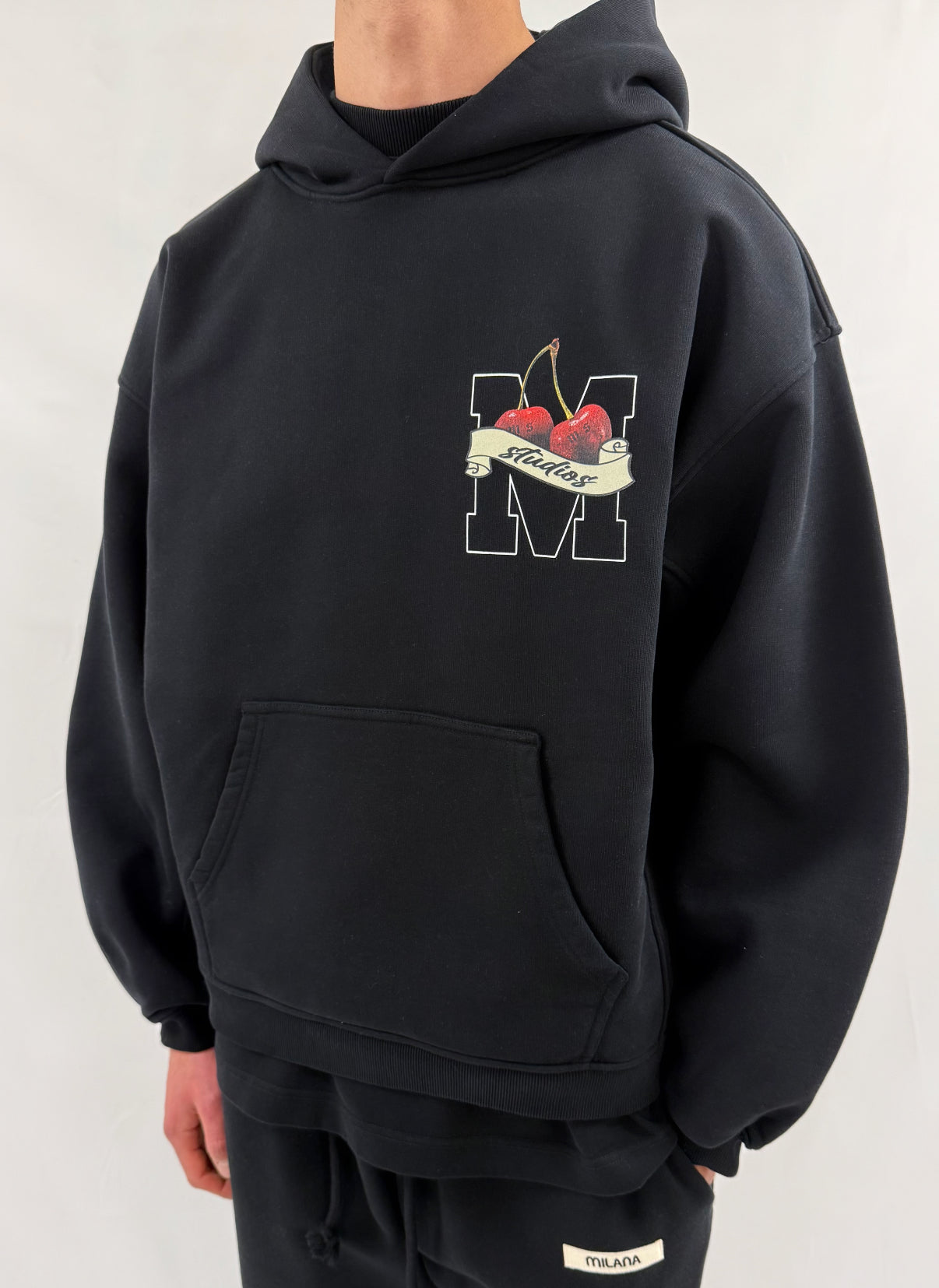 Black Milana History Heavyweight Hoodie.