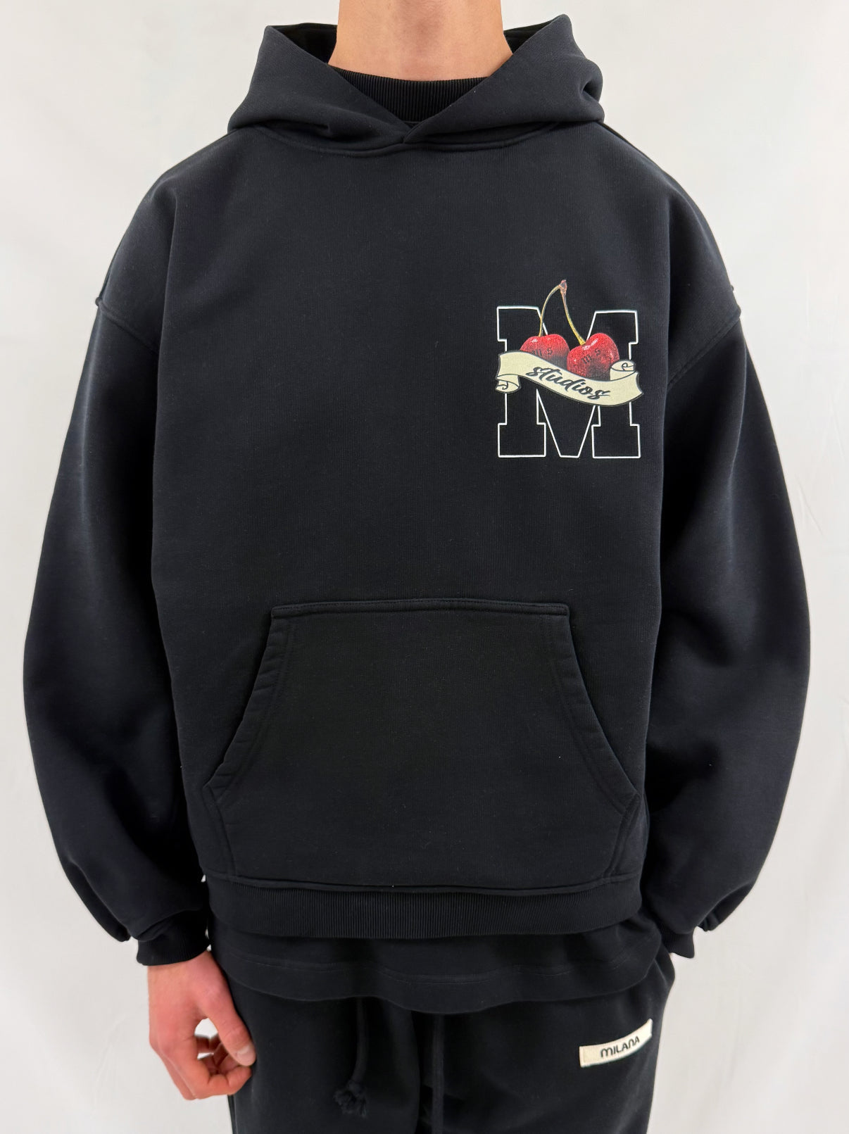 Black Milana History Heavyweight Hoodie.