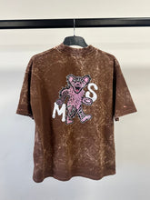 Load image into Gallery viewer, Washed Brown Bear Heavyweight T-shirt.