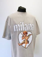 Load image into Gallery viewer, Washed Taupe Cherub Heavyweight T-shirt.