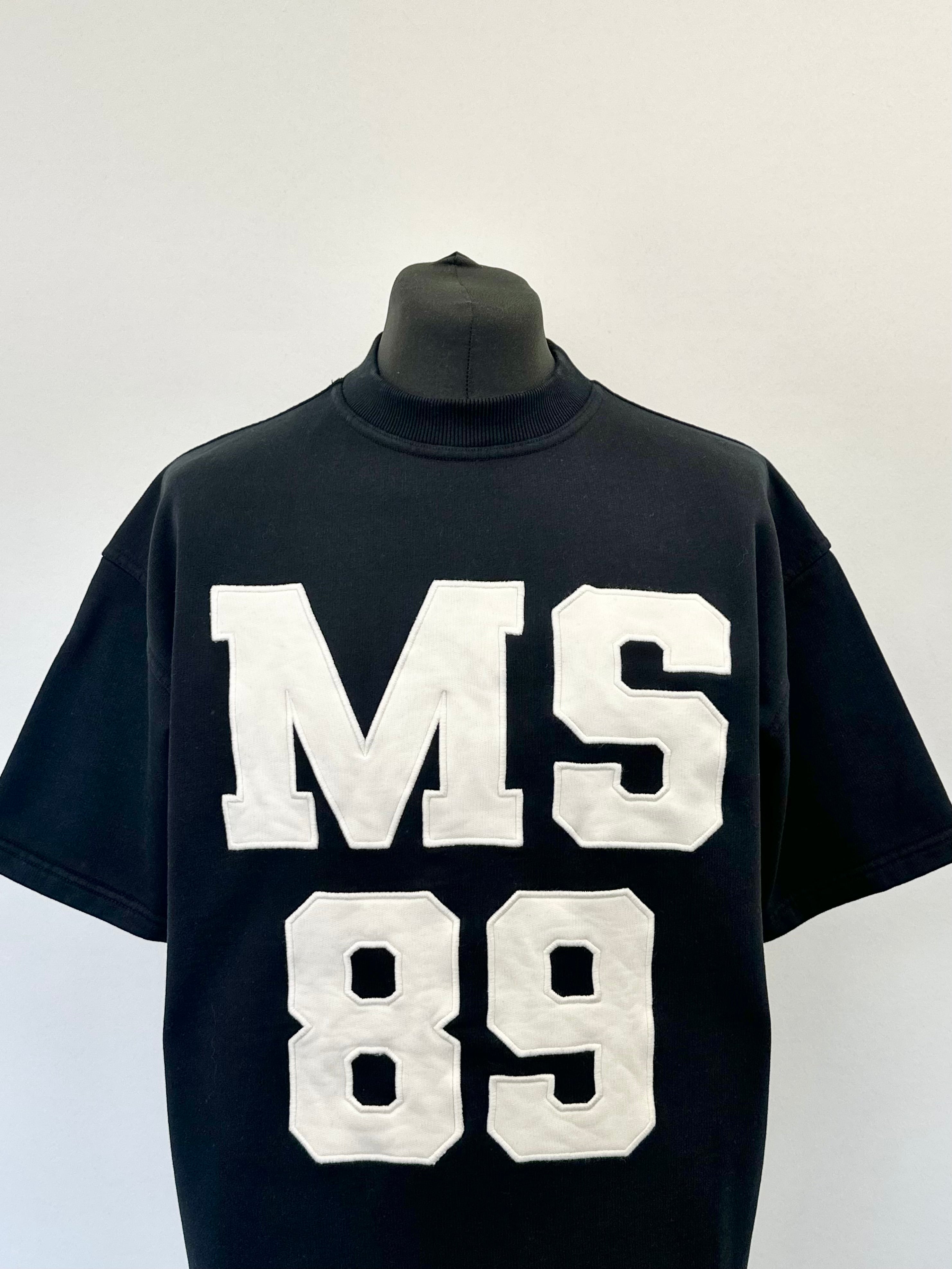 Black MS89 Heavyweight Sweatshirt Tee.