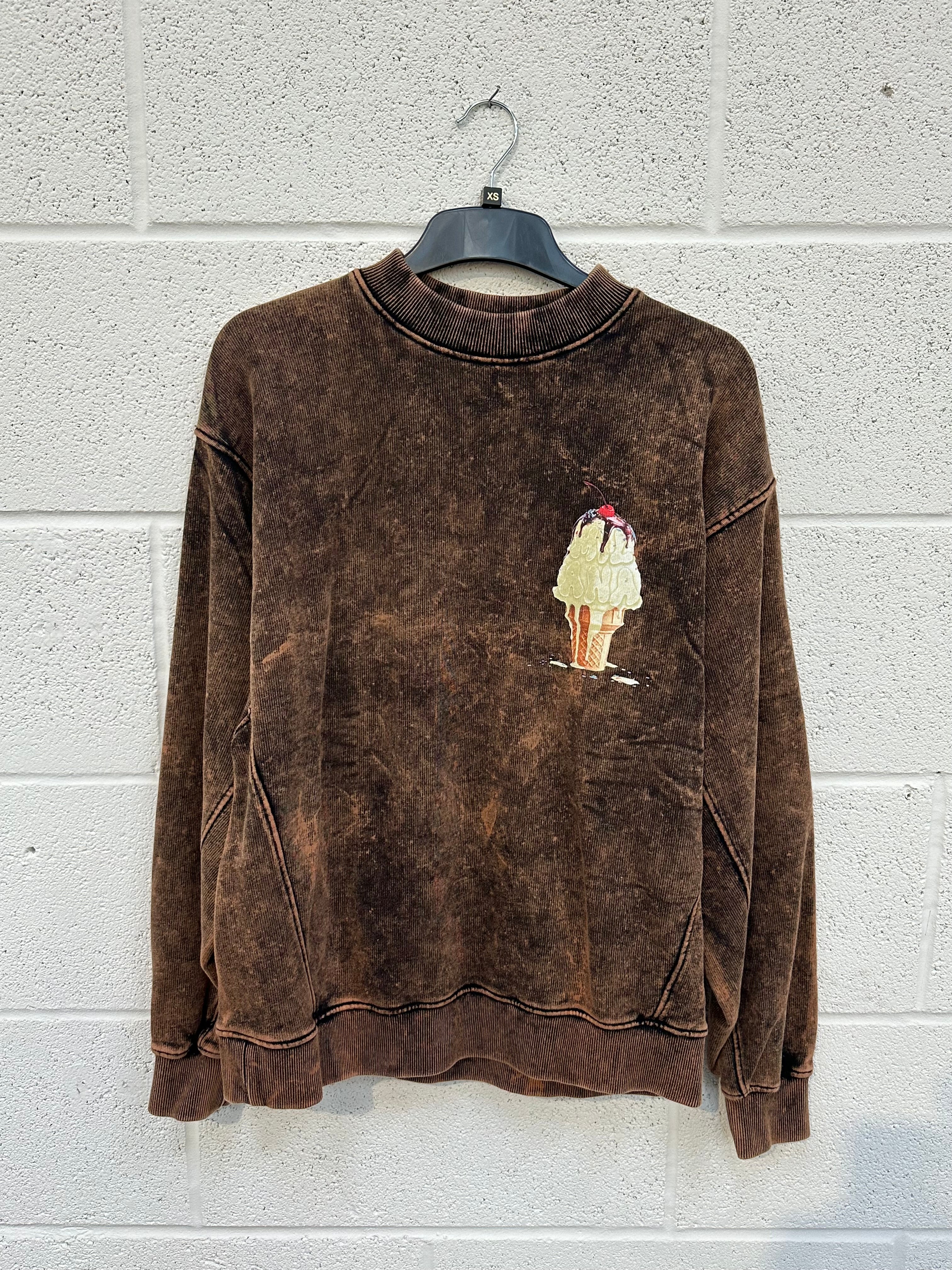 #BB23 Burn Out Ice Cream Heavyweight Sweatshirt.