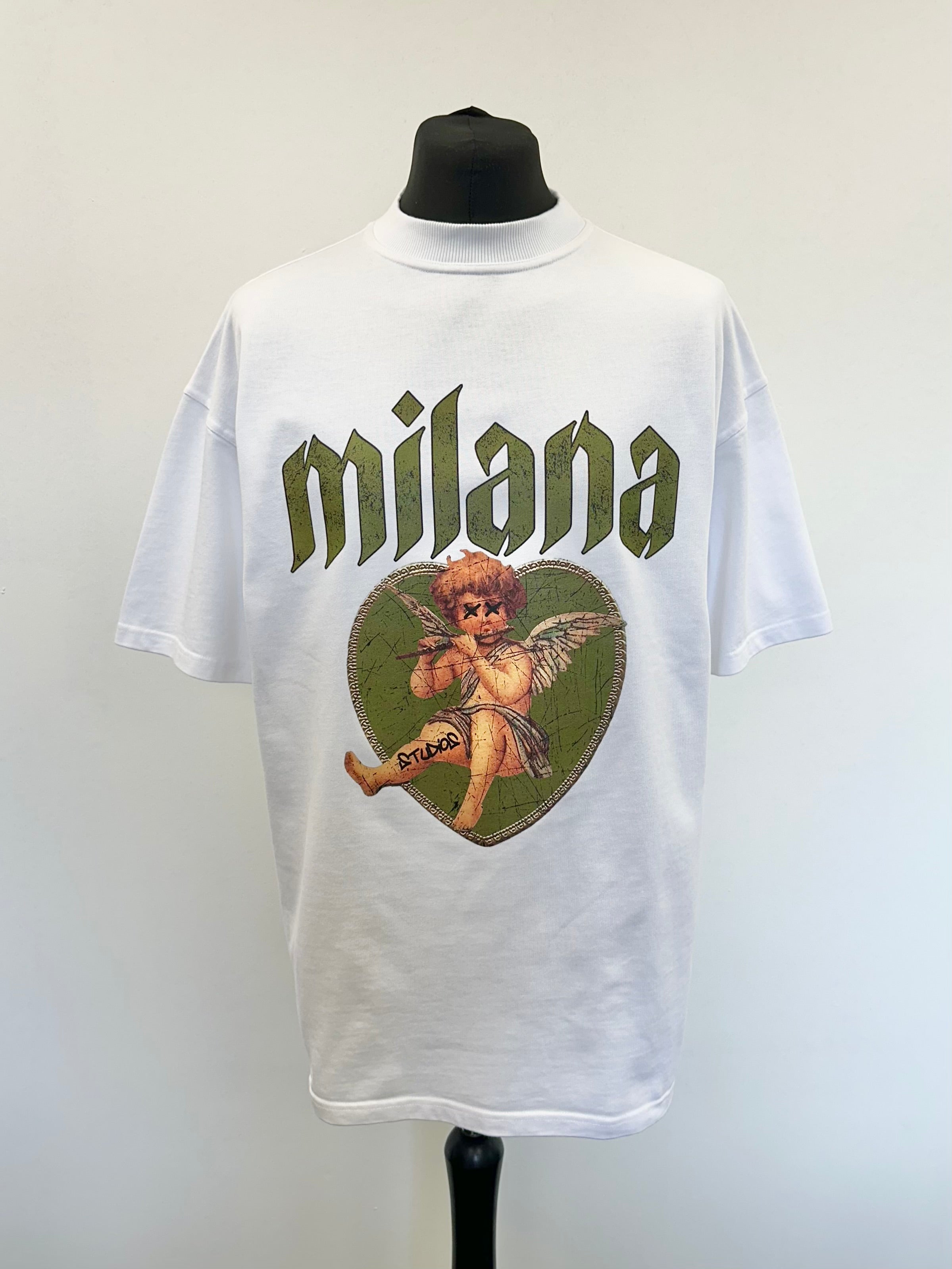 White Cherub Heavyweight T-shirt.