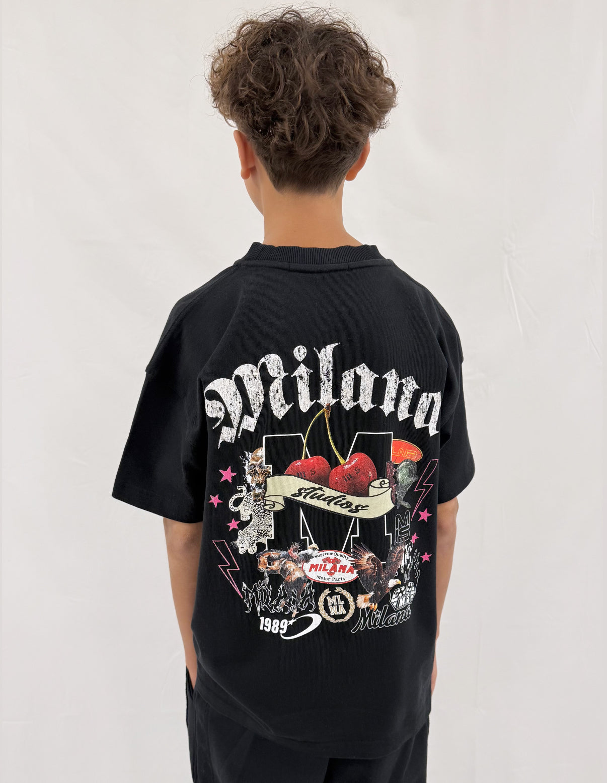 Black Milana History Kids T-shirt.