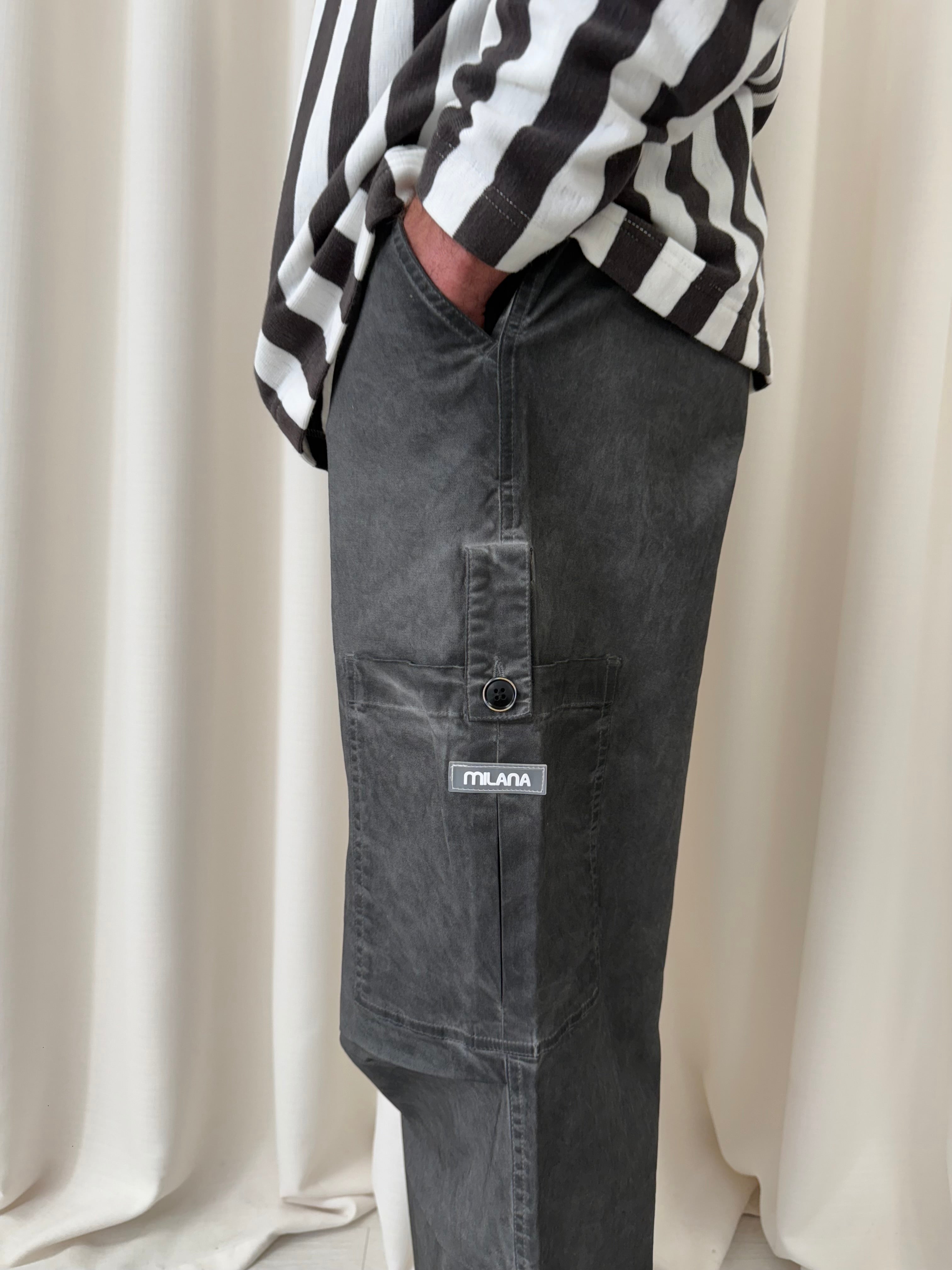 Vintage Black Cargo Pants.