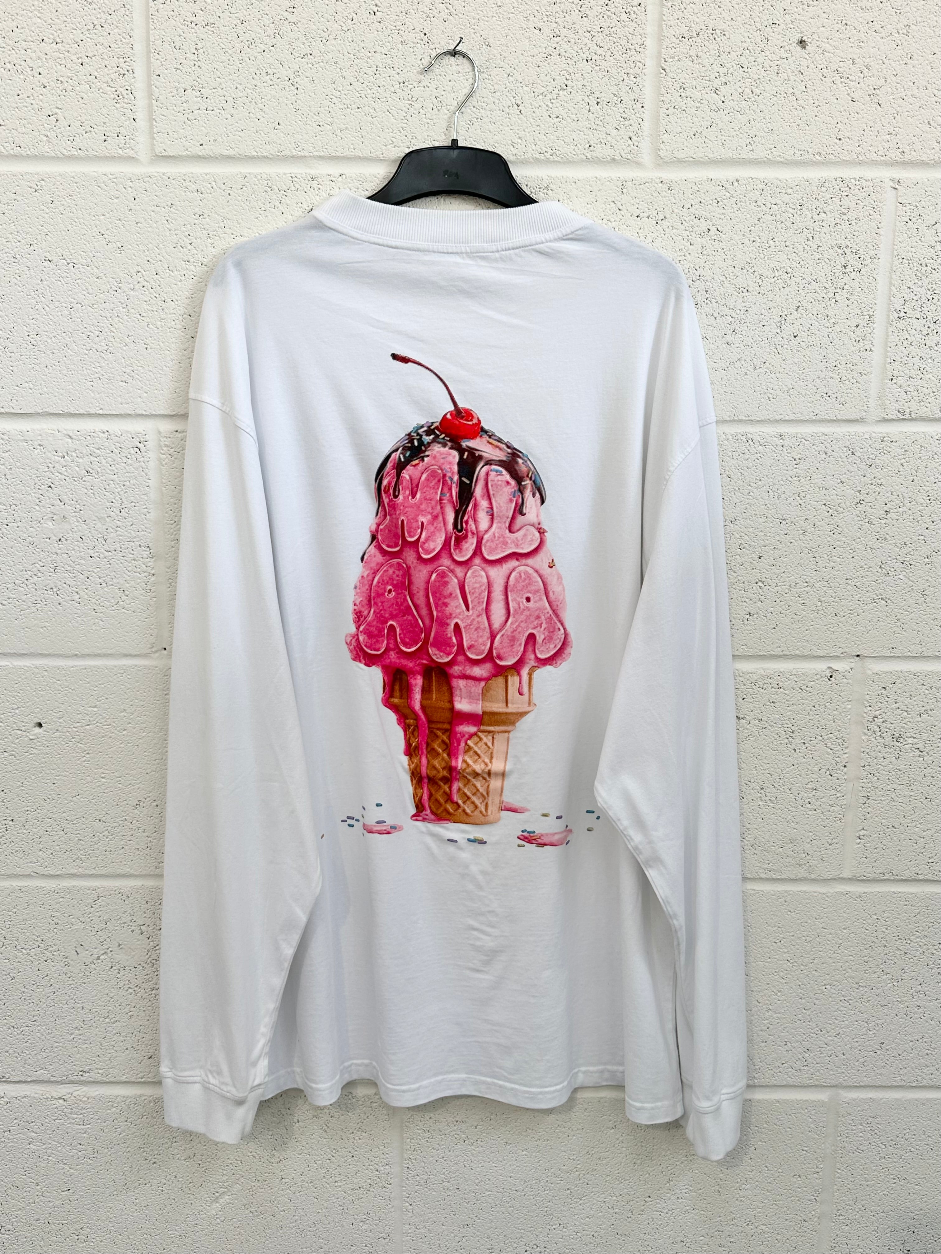 #BB34 White Ice Cream Lightweight Long Sleeve.