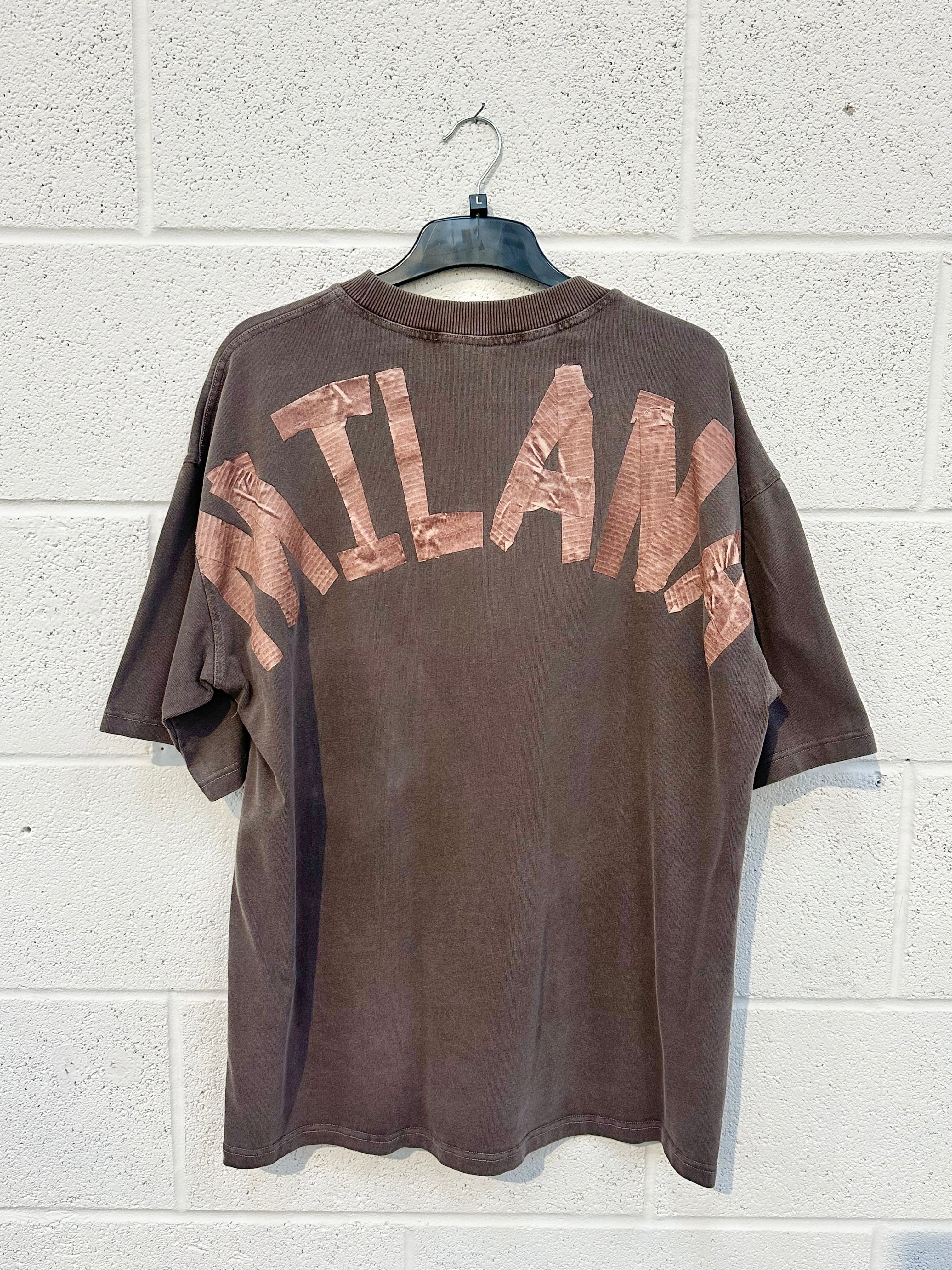 #AA5 Washed Brown Tape Heavyweight T-shirt.