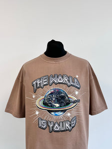 Brown Heavyweight Planet T-shirt.