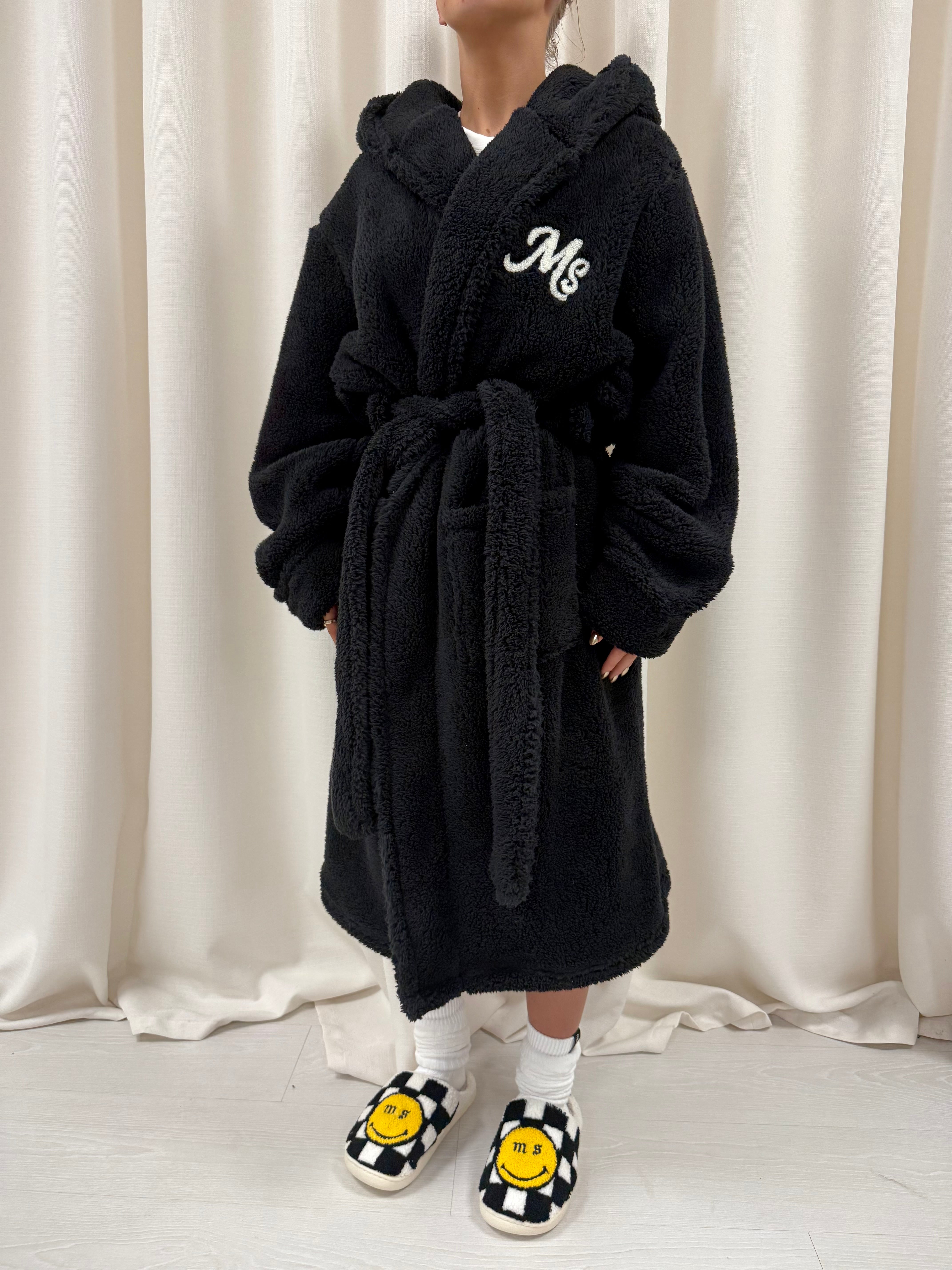 Black Milana Dressing Gown.