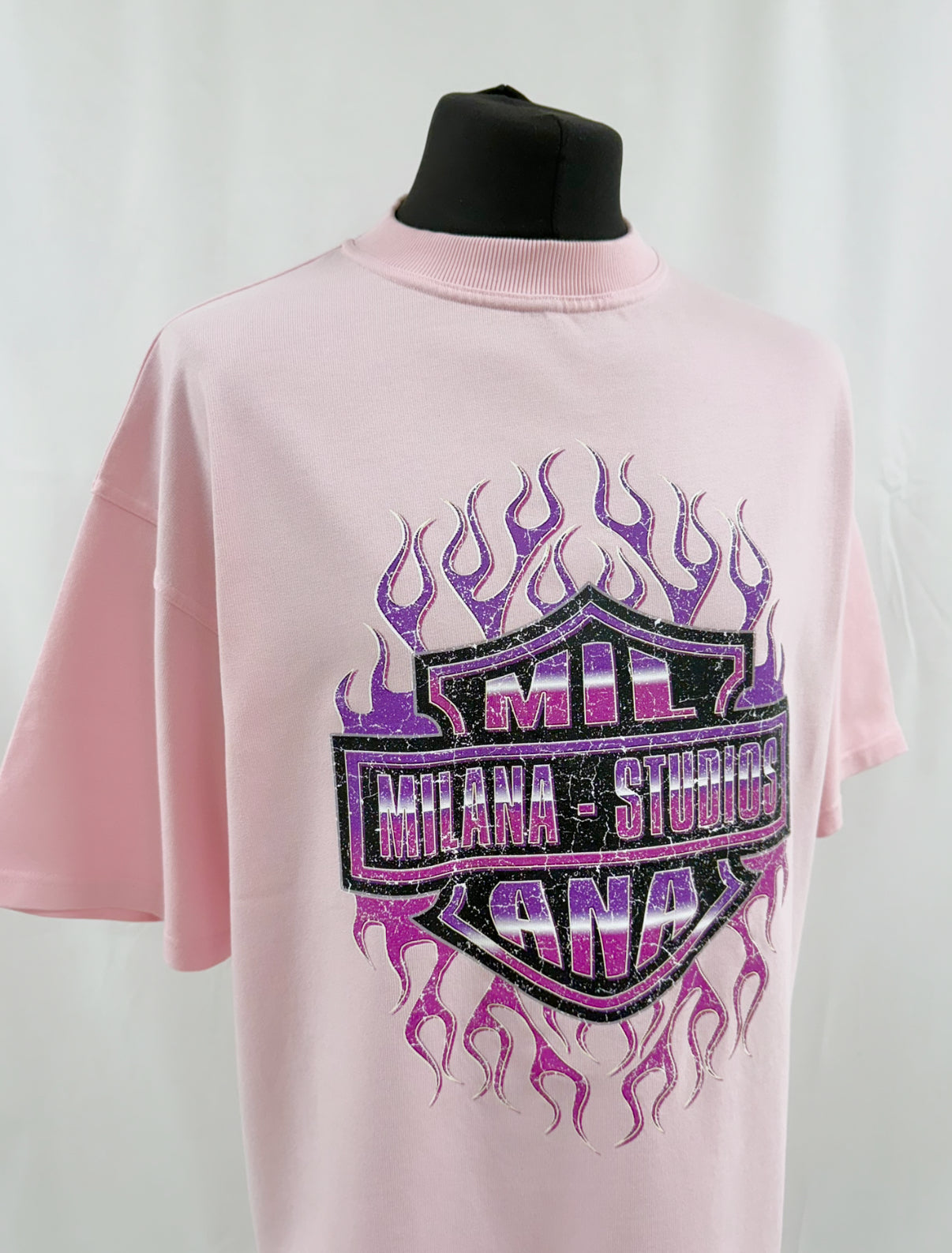 Pink Harley Heavyweight T-shirt.