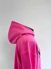 Load image into Gallery viewer, Hot Pink Heavyweight Crest Hoodie.