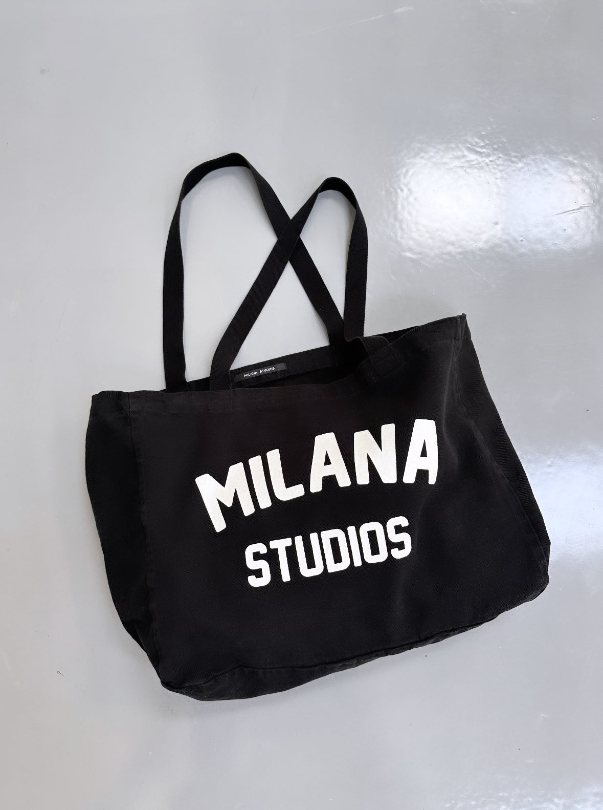 Black Milana Tote Bag.