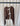 #JJ75 Chocolate Brown Bow Tie Cropped Heavyweight Hoodie.