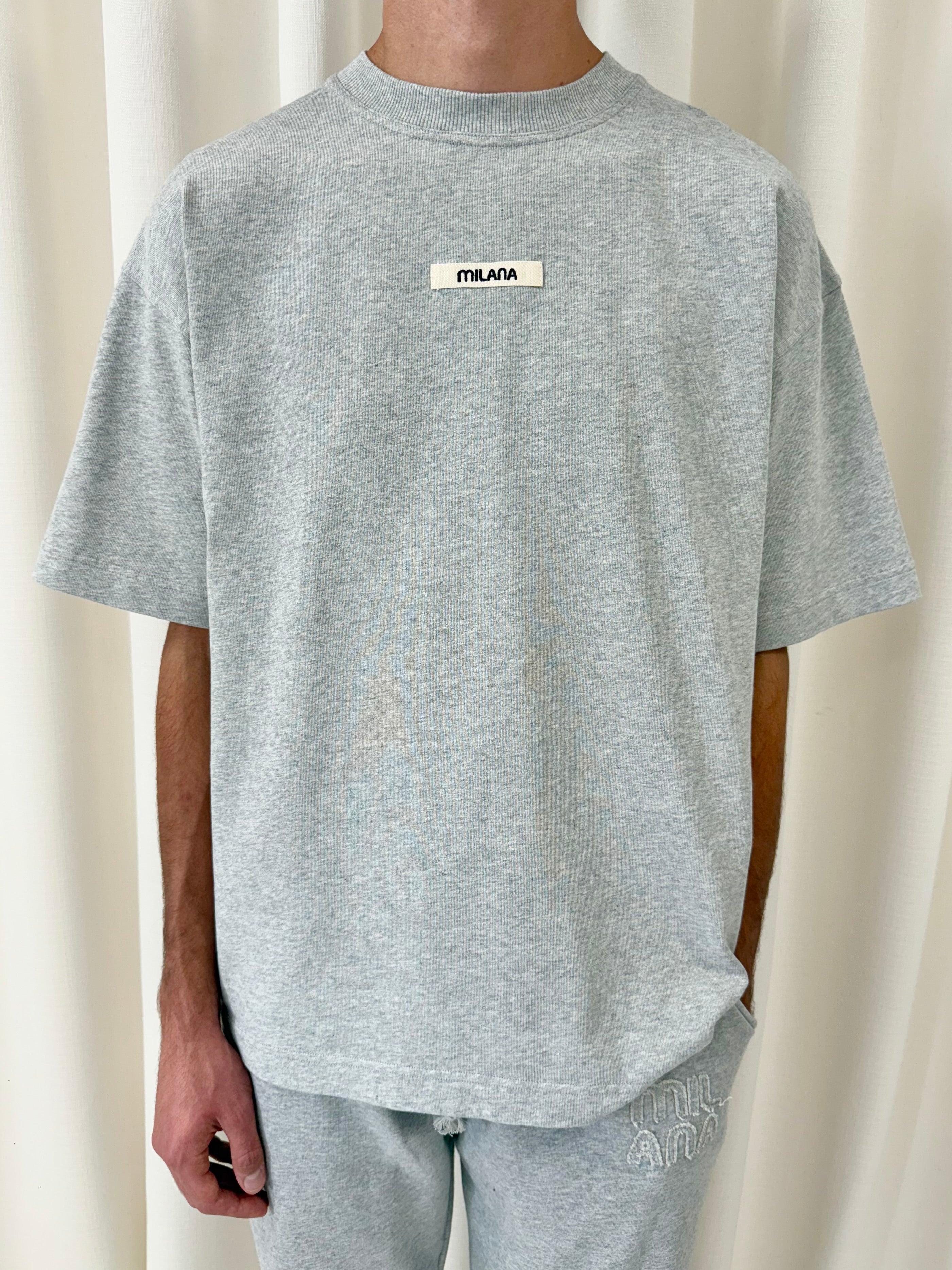 Marl Grey Core Heavyweight T-shirt.