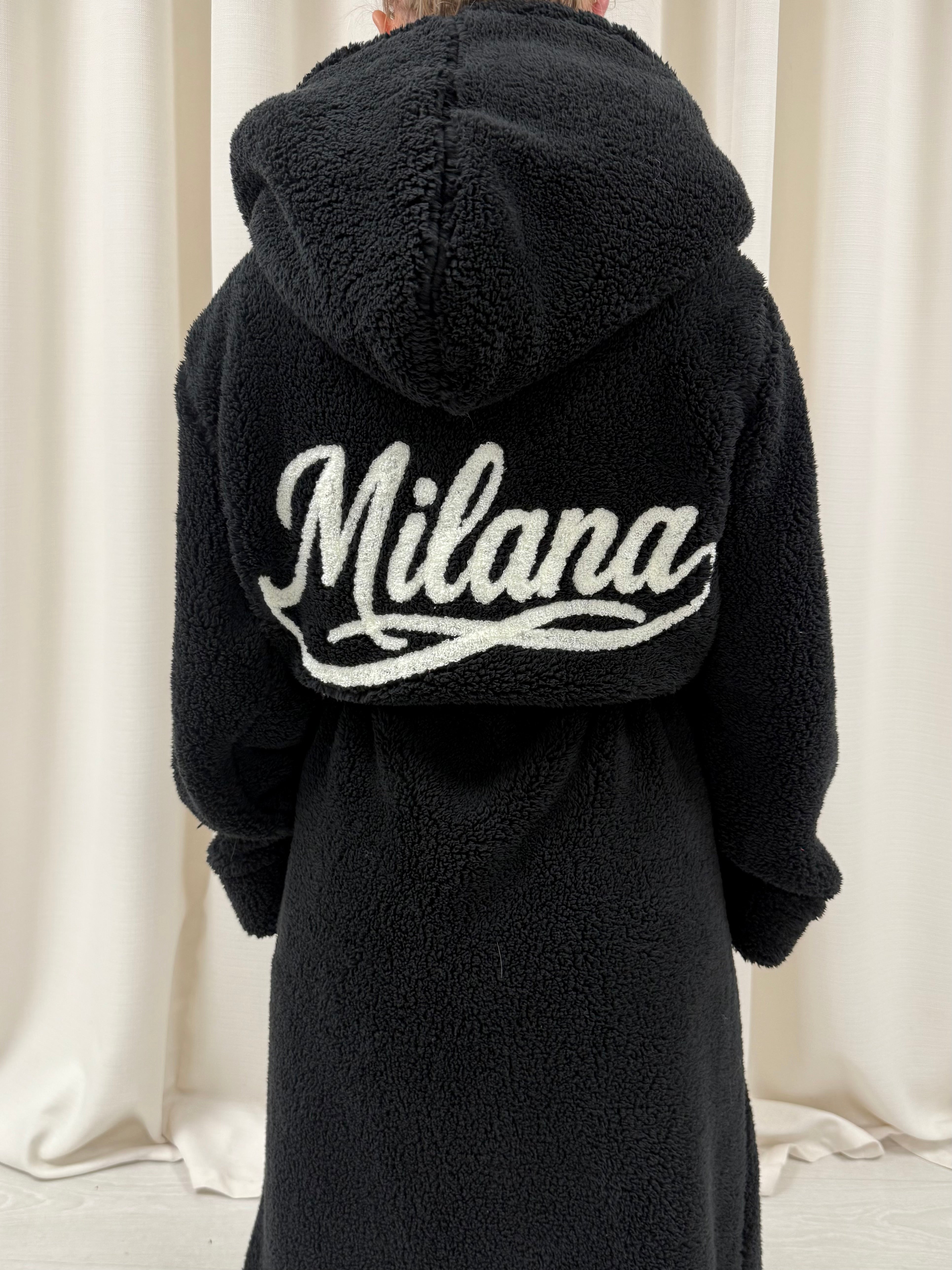 Black Milana Dressing Gown.