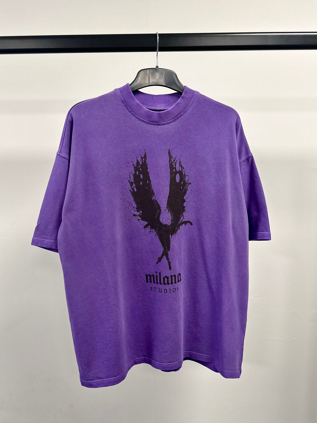 Washed Purple Graphic Heavyweight T-shirt.
