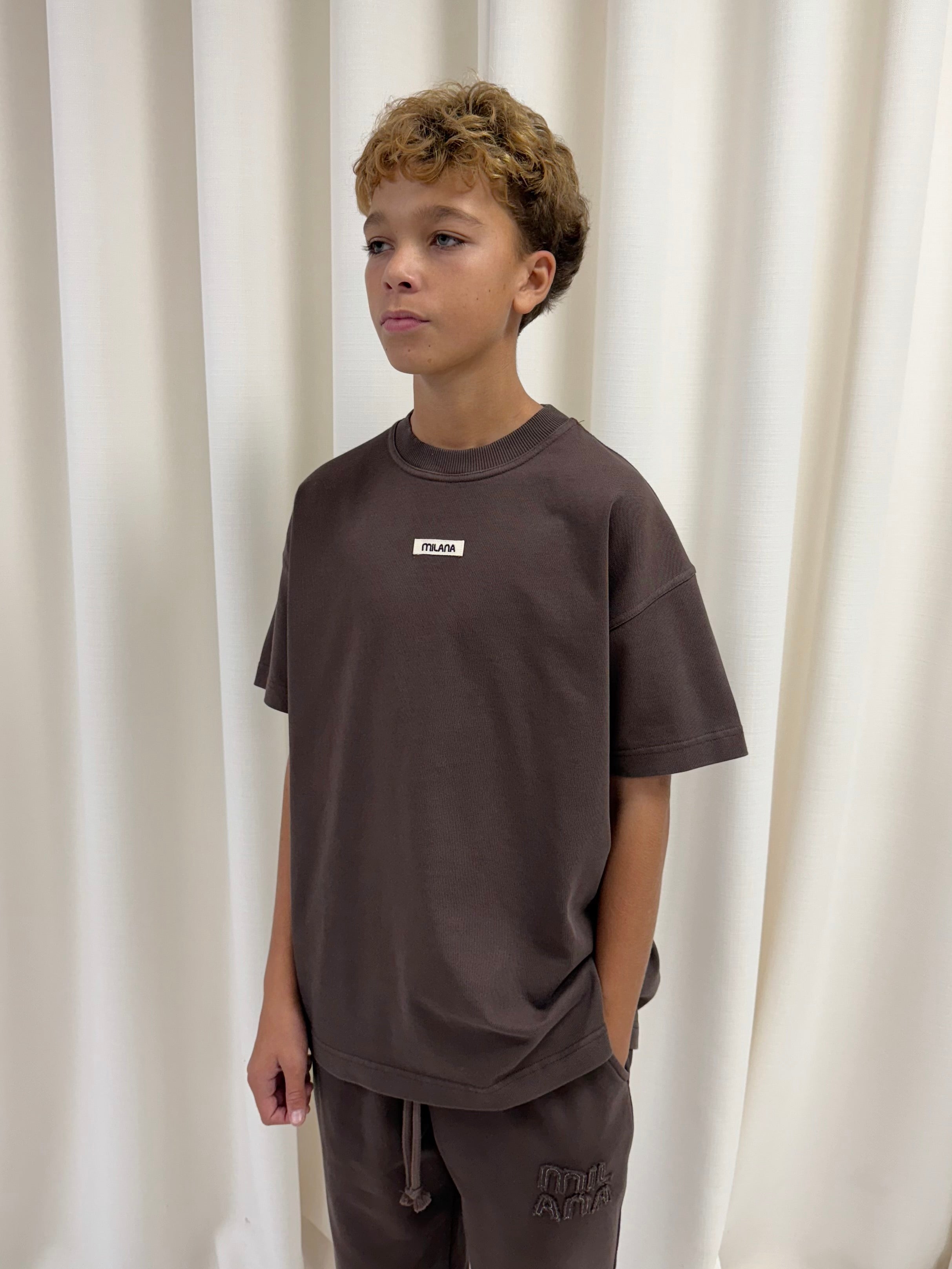Chocolate Brown Core Kids T-shirt.