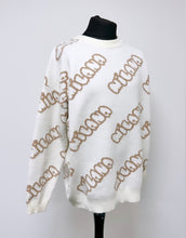 Load image into Gallery viewer, Cream Bubble Heavyweight Knit Sweatshirt.