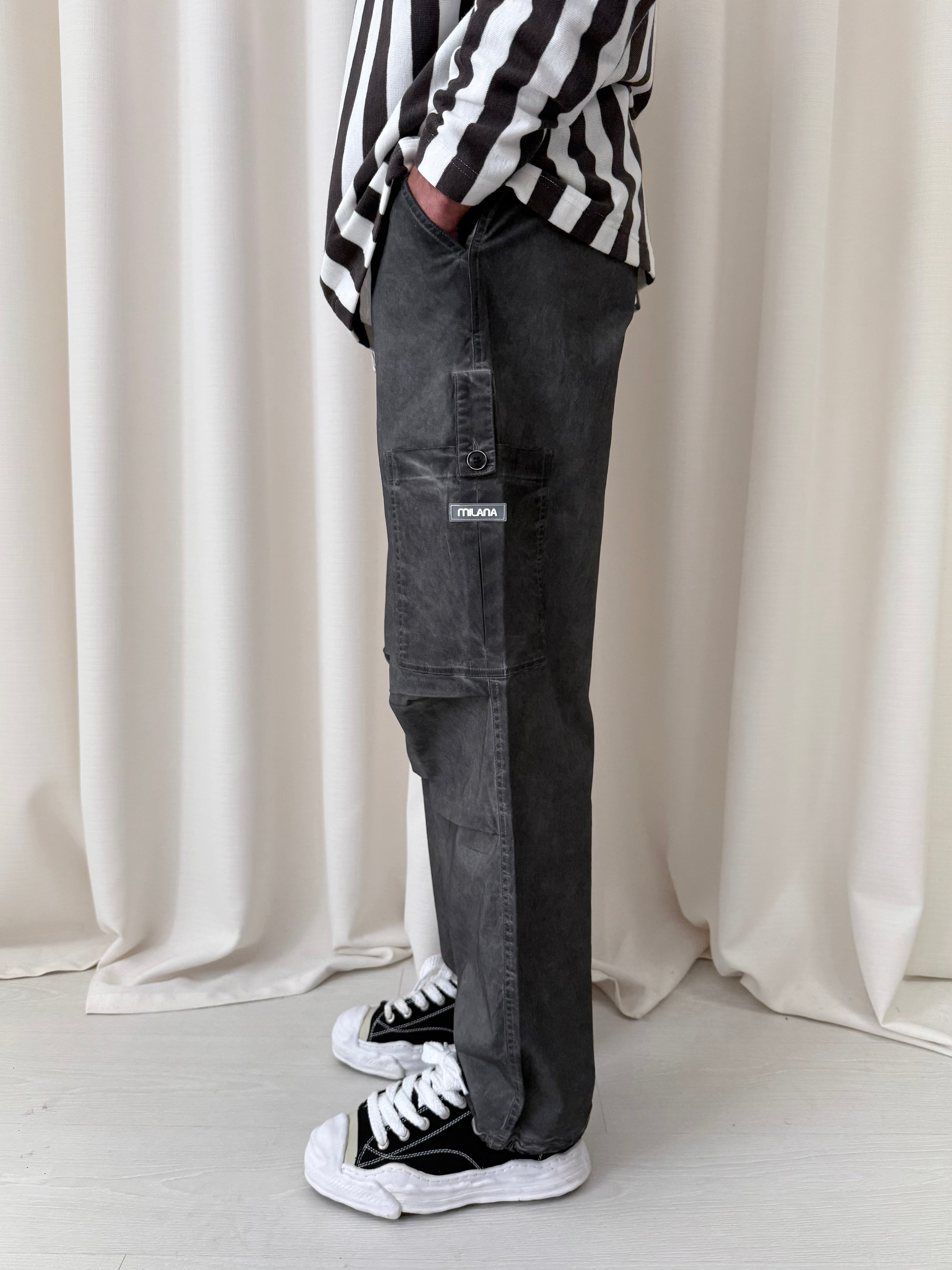 Vintage Black Cargo Pants.