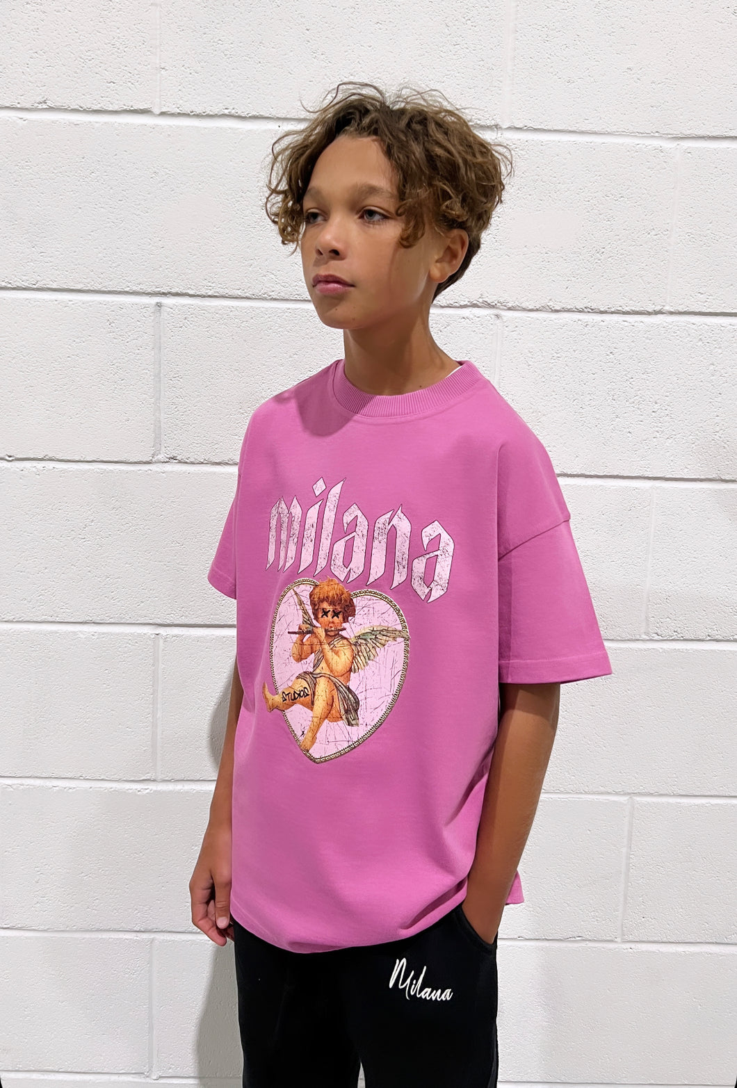 Raspberry Cherub Kids T-shirt.