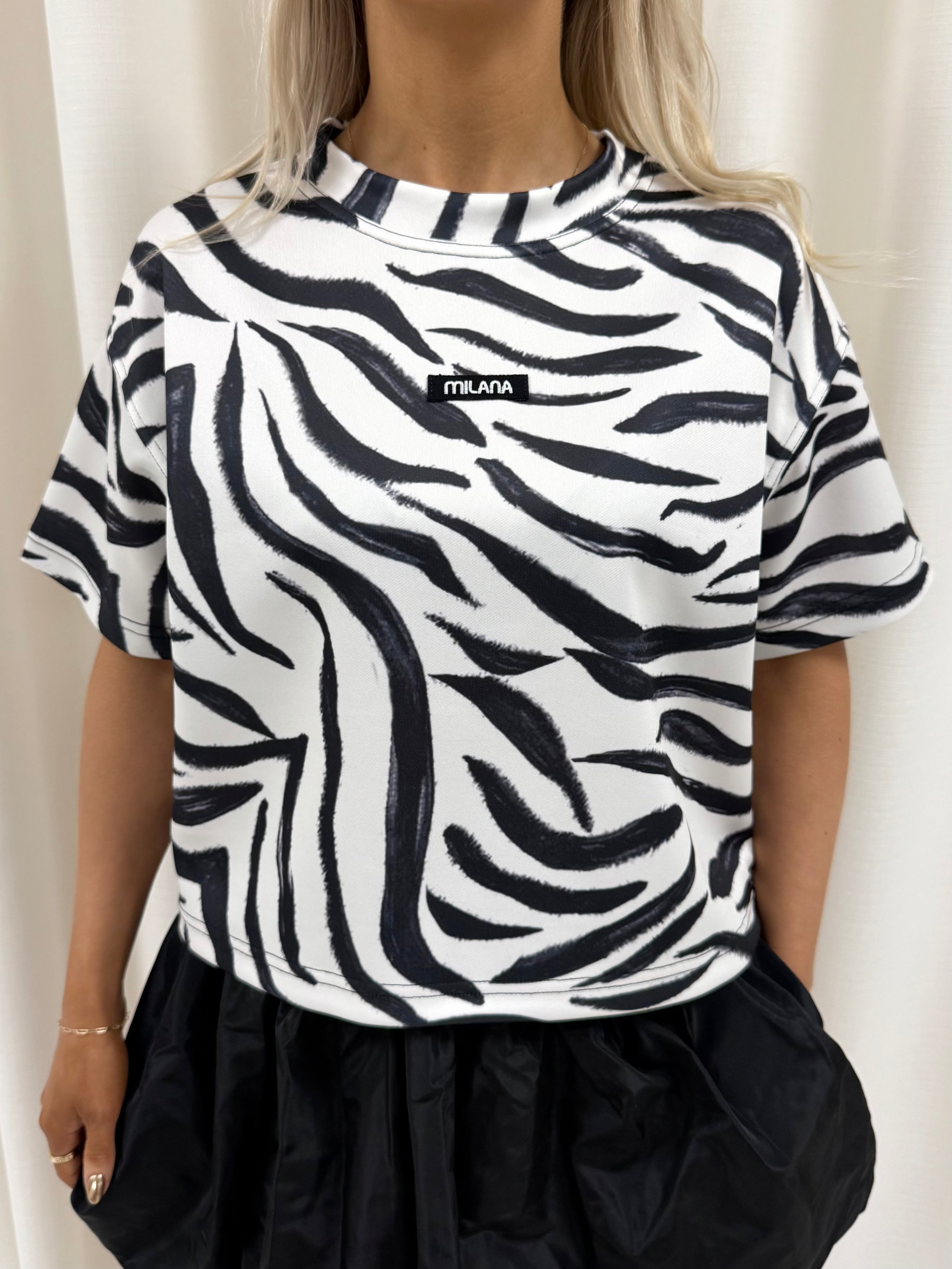 Zebra Print Box T-shirt.