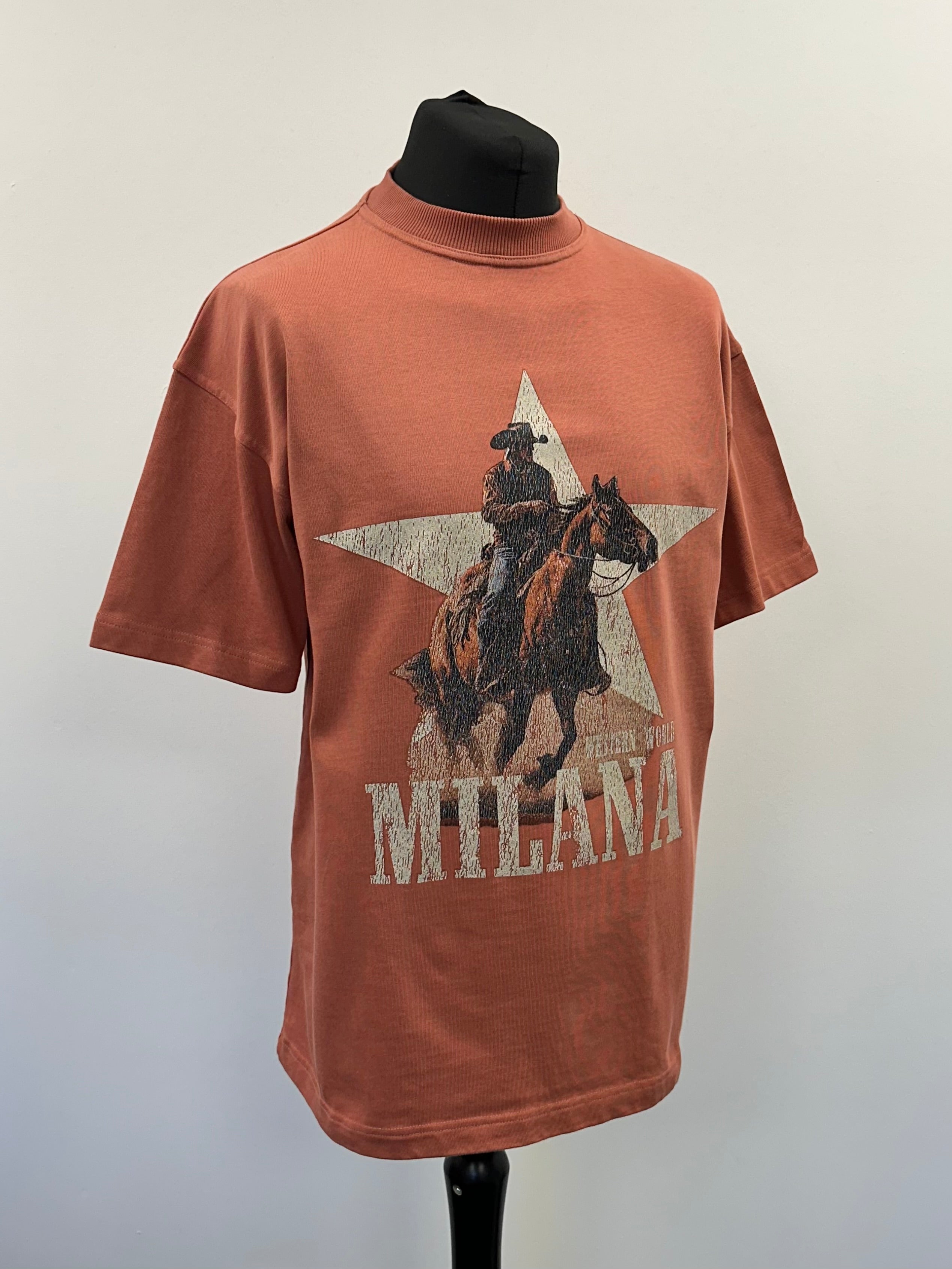 Rust Western World Heavyweight T-shirt.